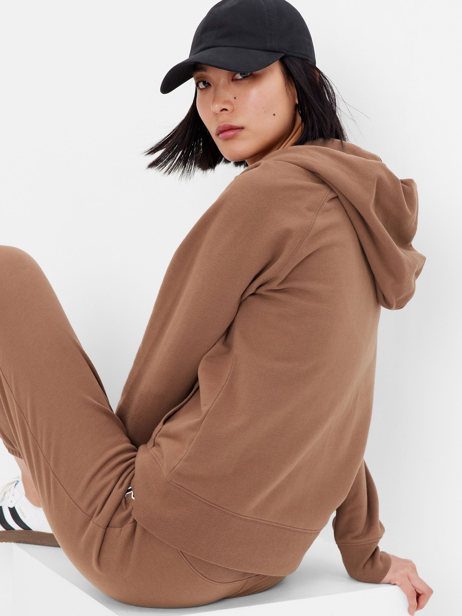 Brown Logo Zip Up Hoodie - Image 2 of 2