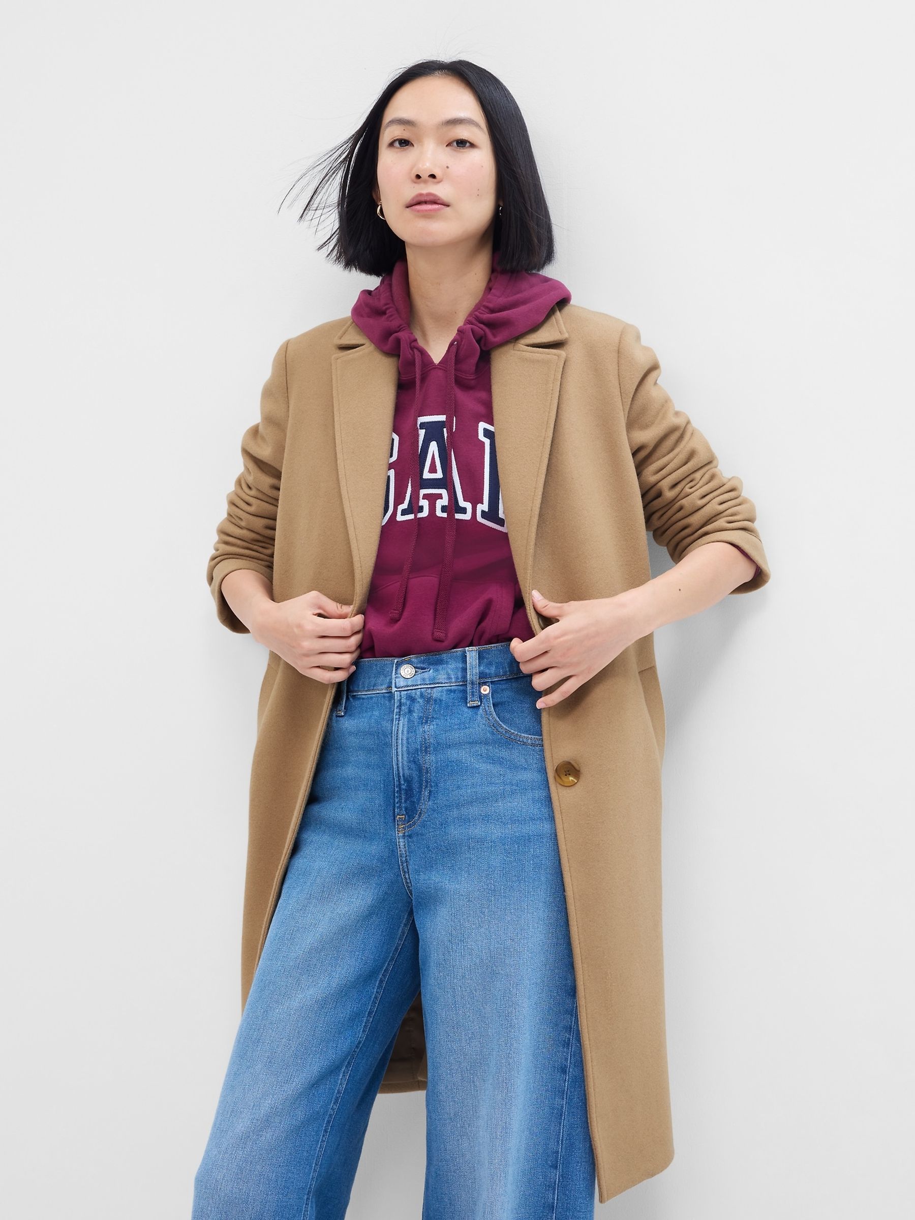 Natural Long Topcoat - Image 1 of 2