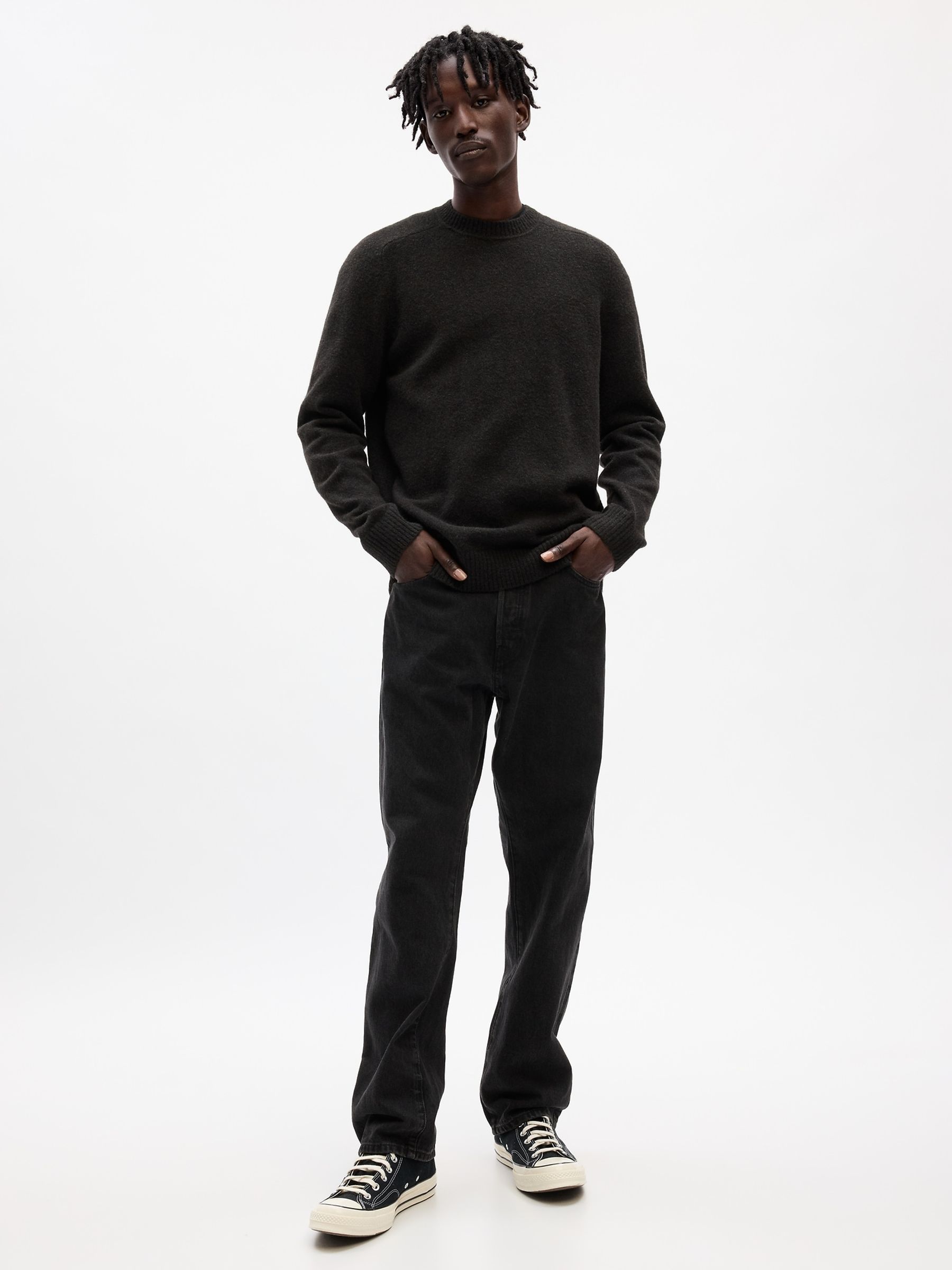 Black Crewneck Jumper - Image 1 of 2