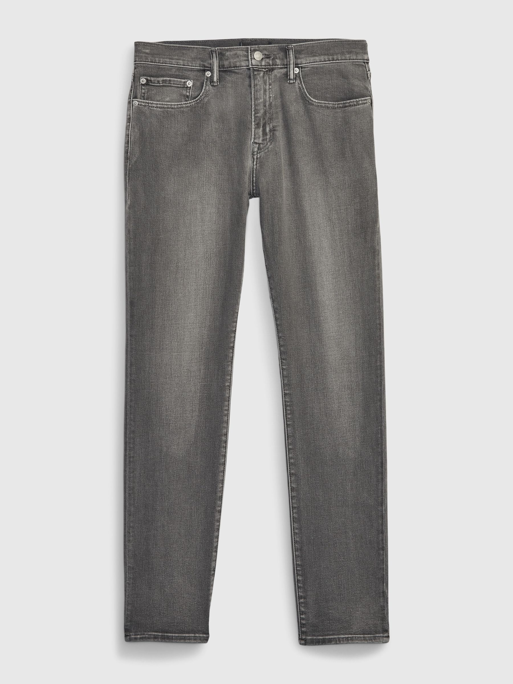 Grey Wash Slim Fit Comfort Stretch Soft Jeans - Image 4 of 4