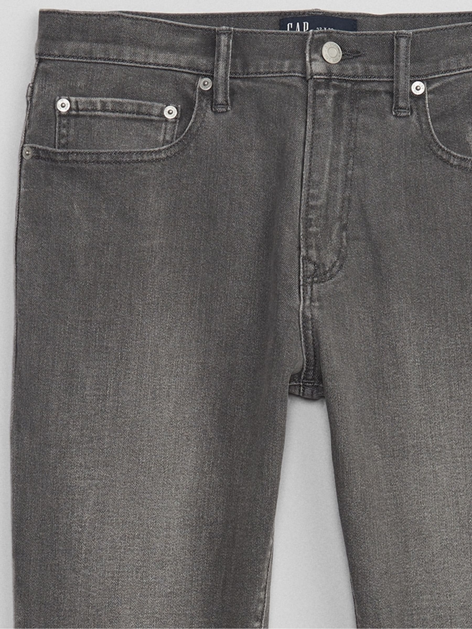 Grey Wash Slim Fit Comfort Stretch Soft Jeans - Image 5 of 6