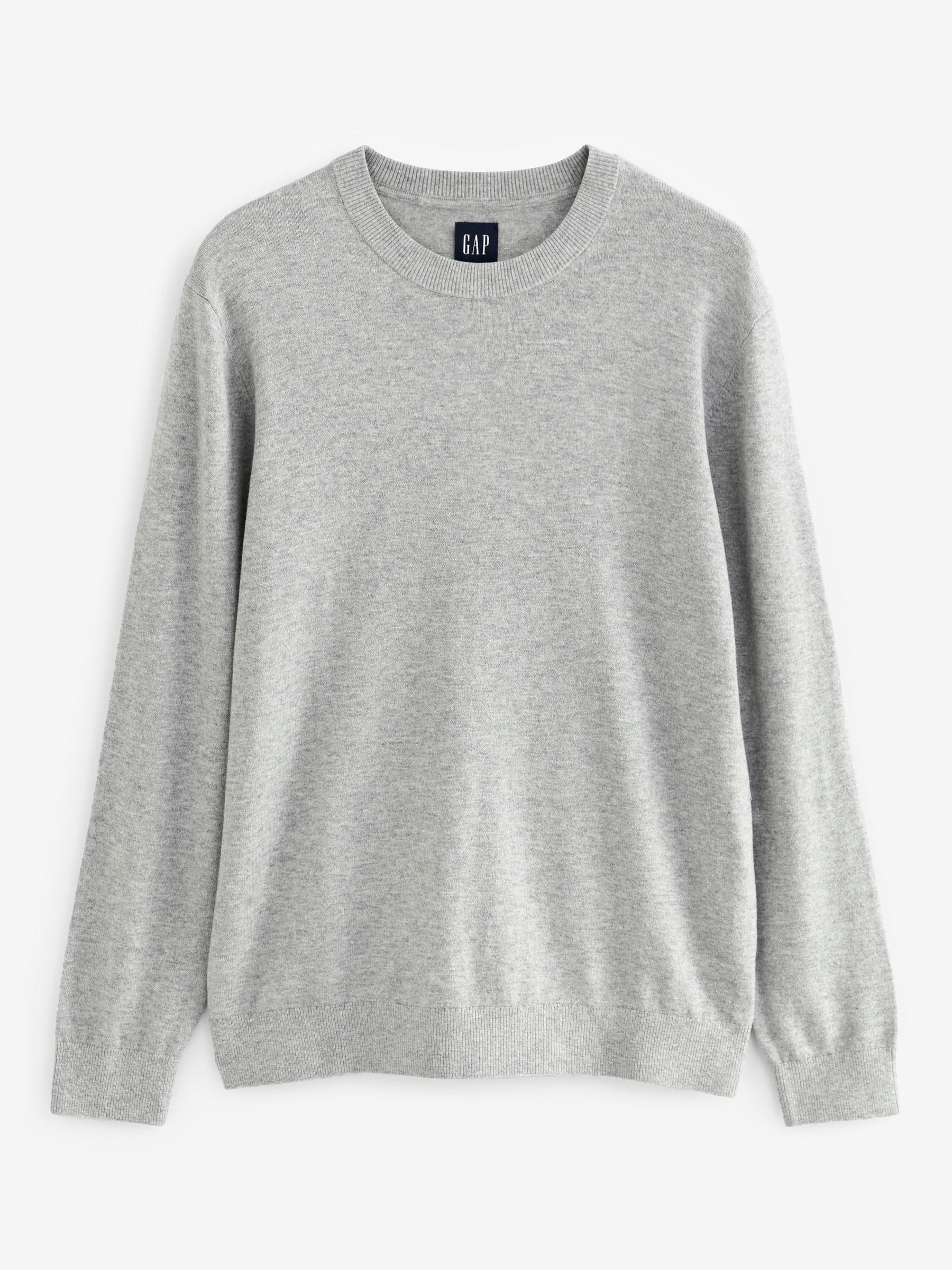 Grey Soft Crew Neck Jumper - Image 1 of 1
