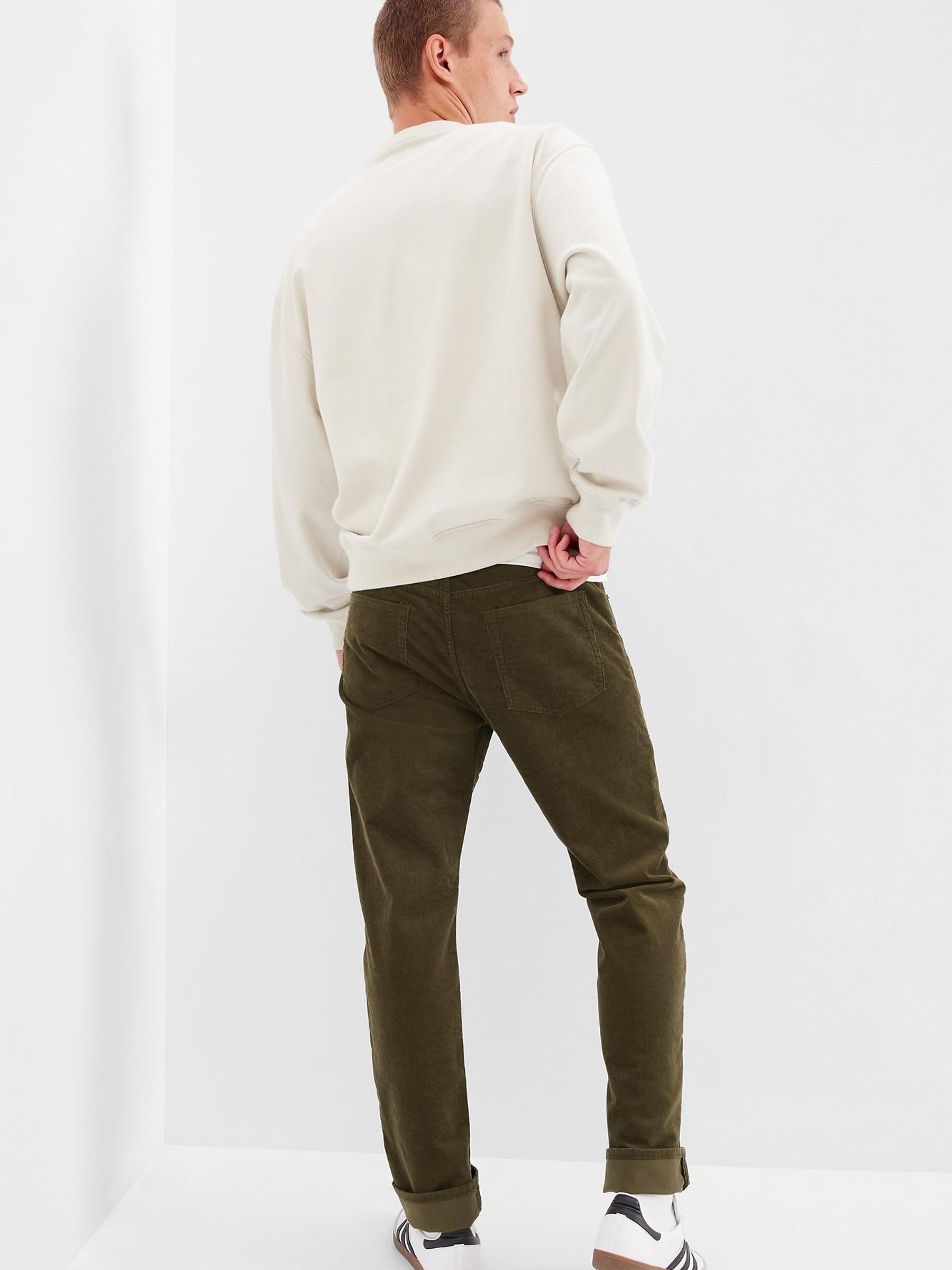 Green Corduroy Slim Jeans - Image 2 of 4