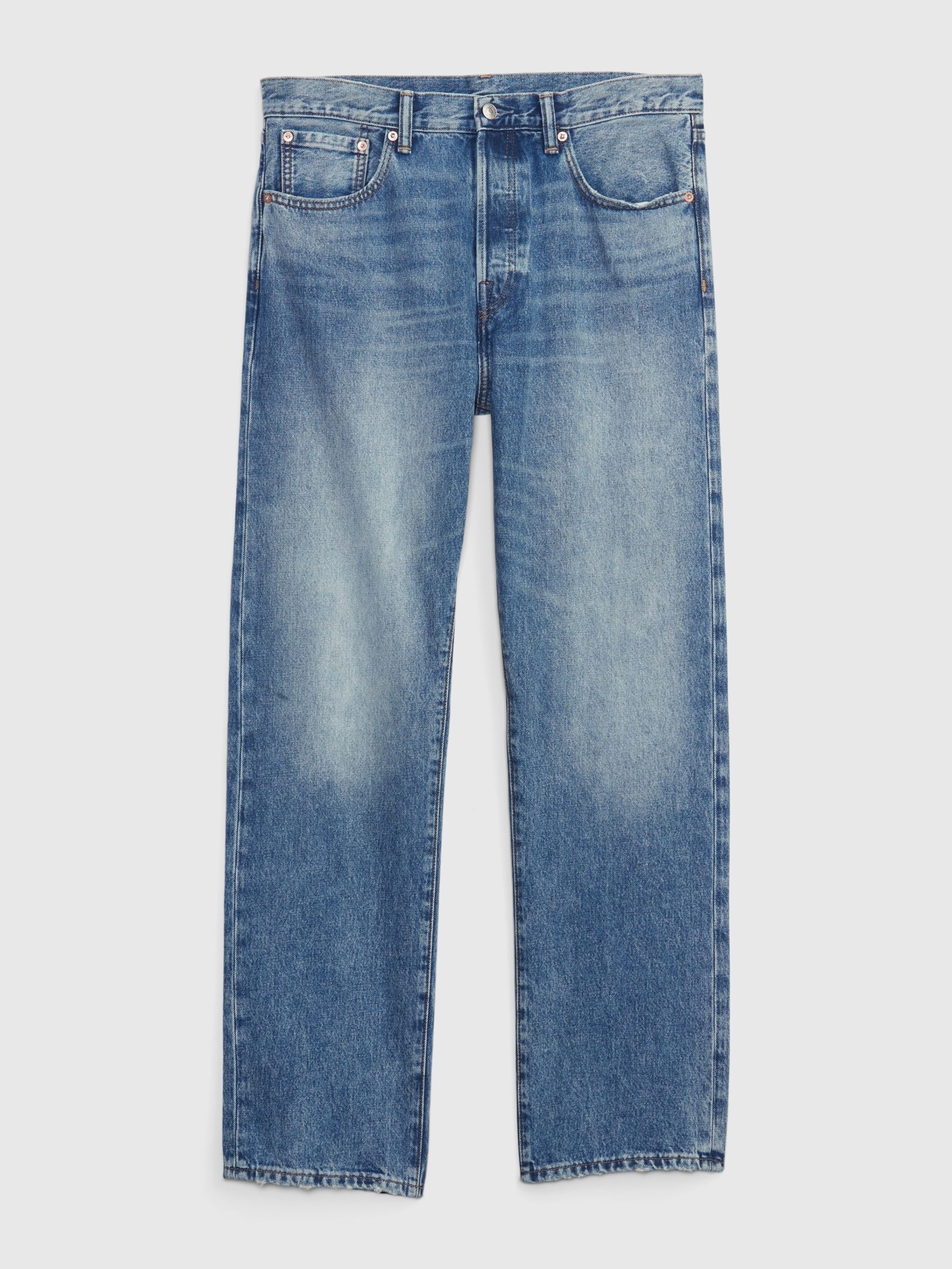 Light Wash Blue 90s Original Straight Jeans - Image 5 of 5