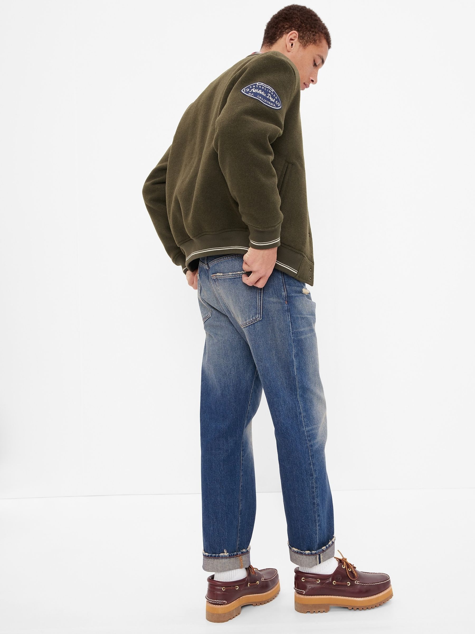 Mid Wash Blue '90s Original Organic Straight Jeans - Image 2 of 4