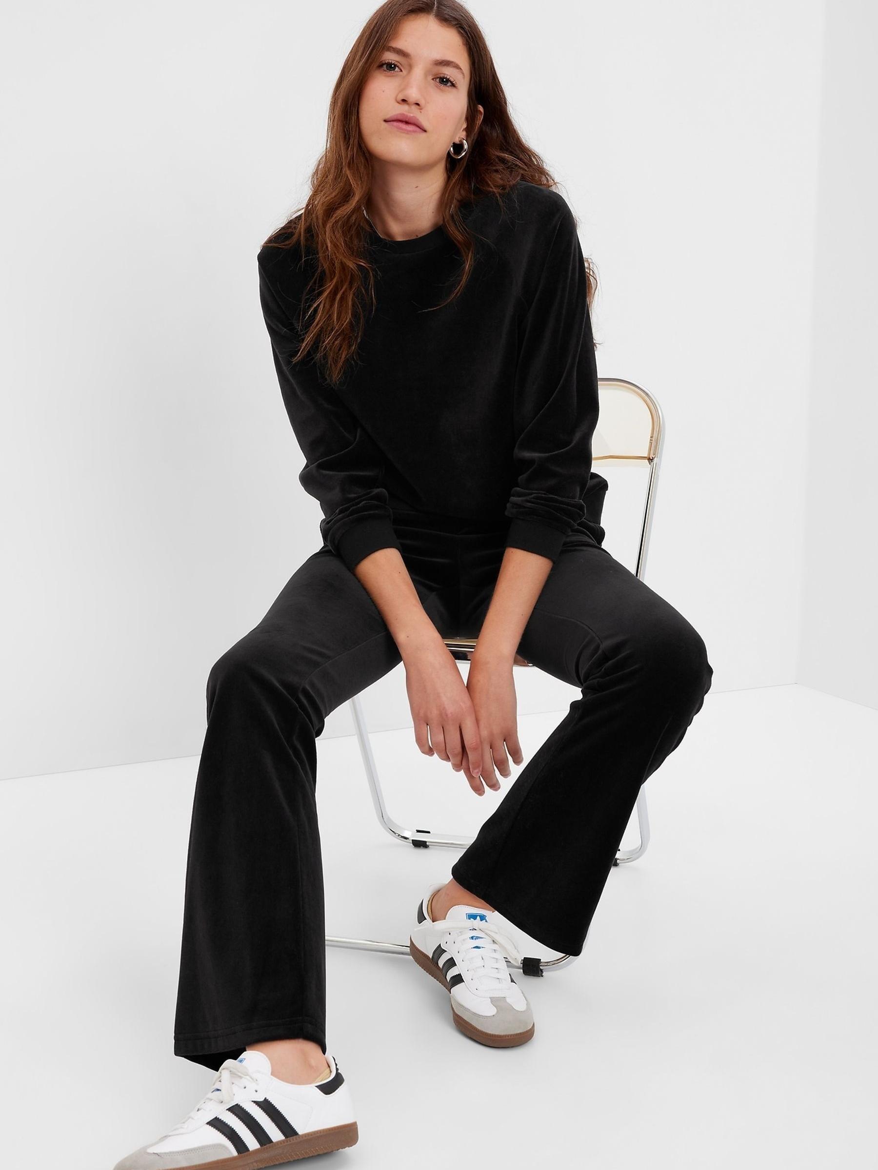 Black Velour Pullover Jumper - Image 1 of 4