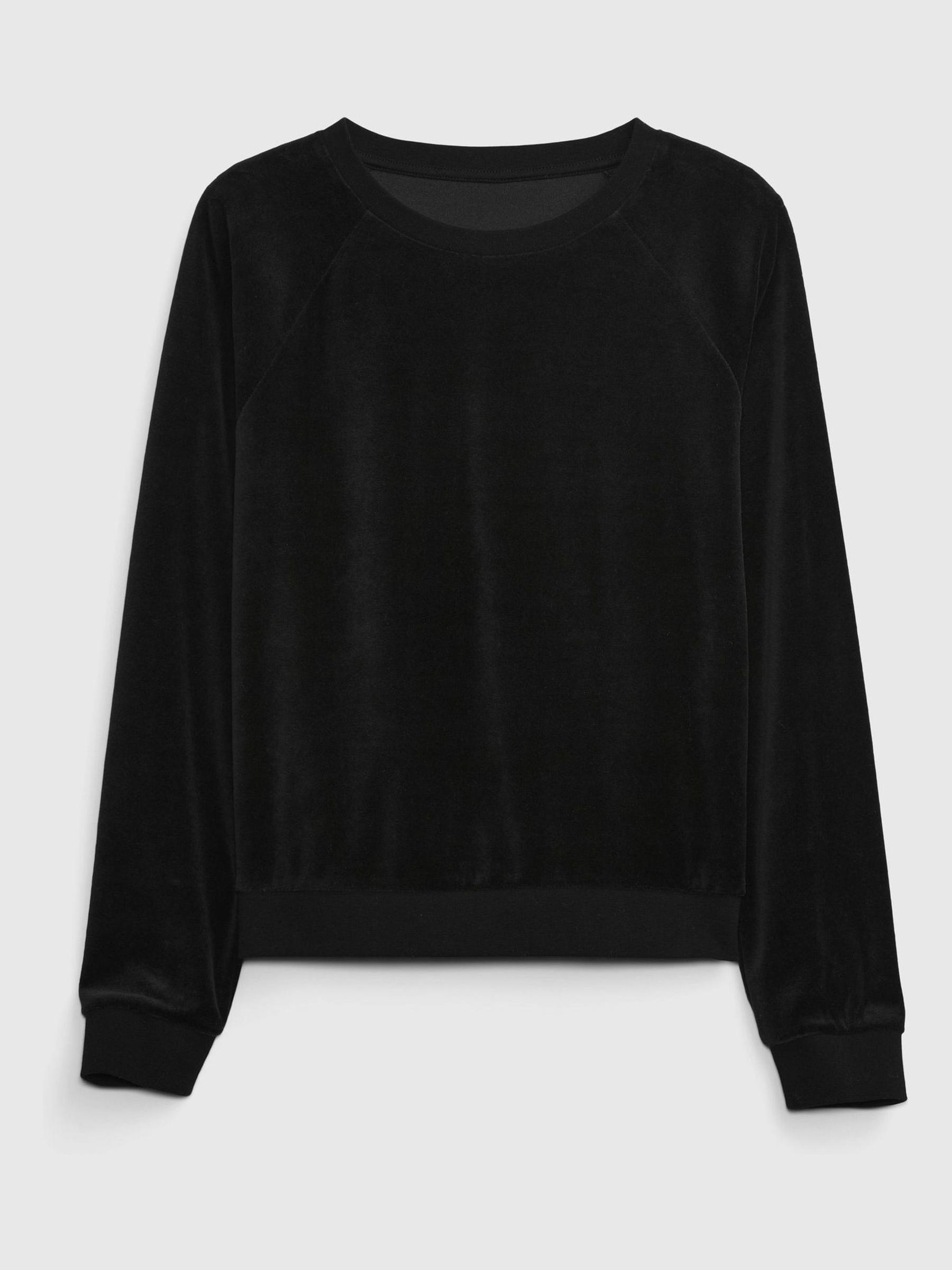 Black Velour Pullover Jumper - Image 4 of 4