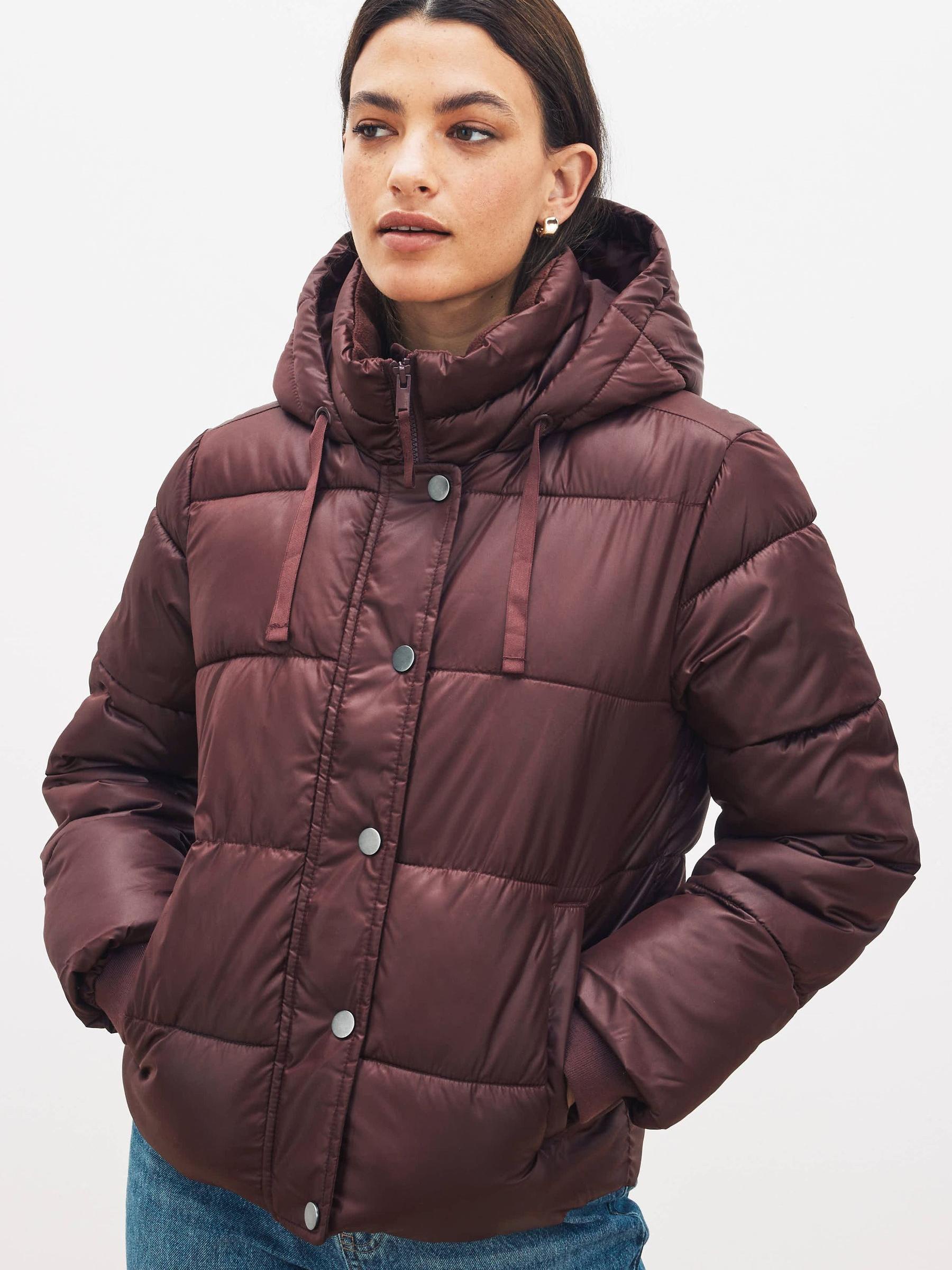 Purple Short Puffer Coat - Image 1 of 4