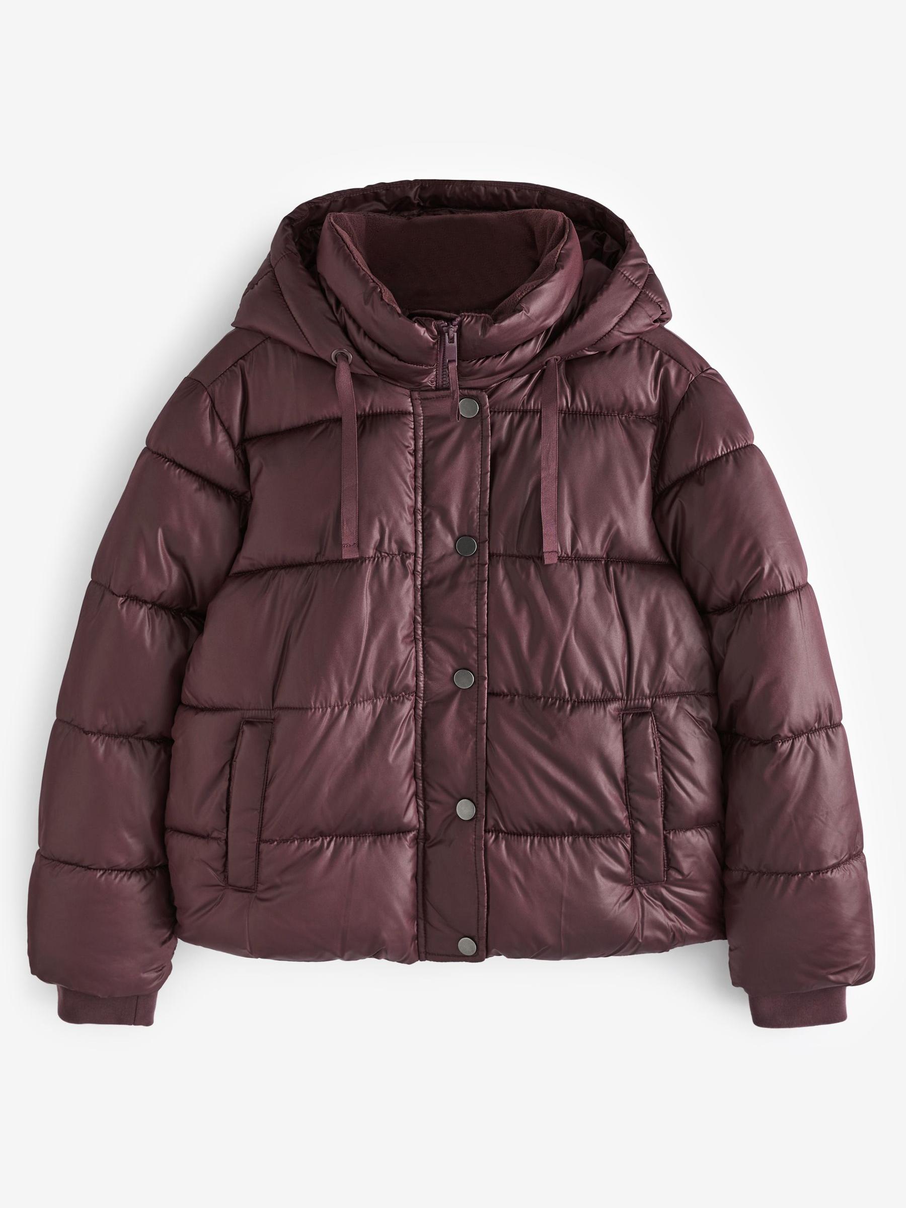 Purple Short Puffer Coat - Image 4 of 4