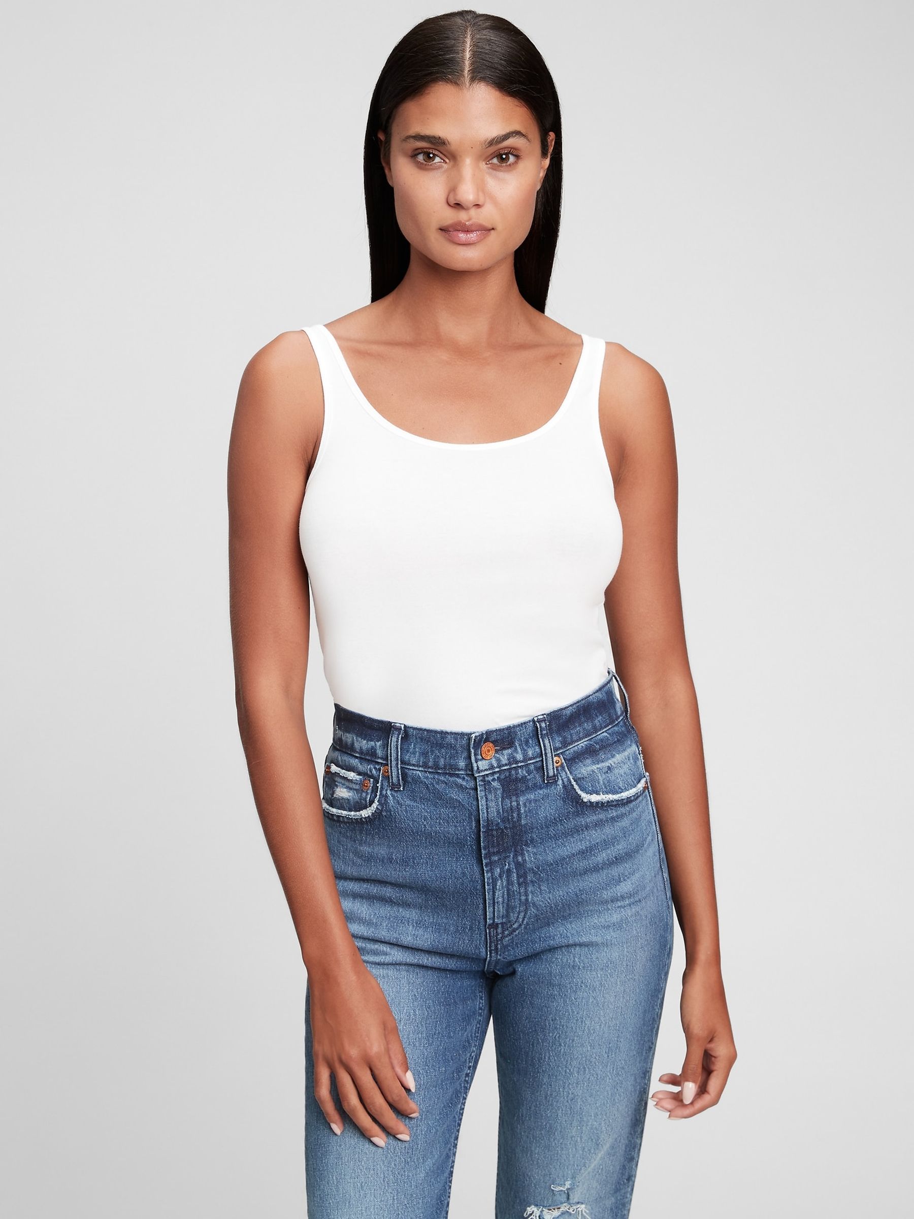 White Favourite Vest Top - Image 2 of 3
