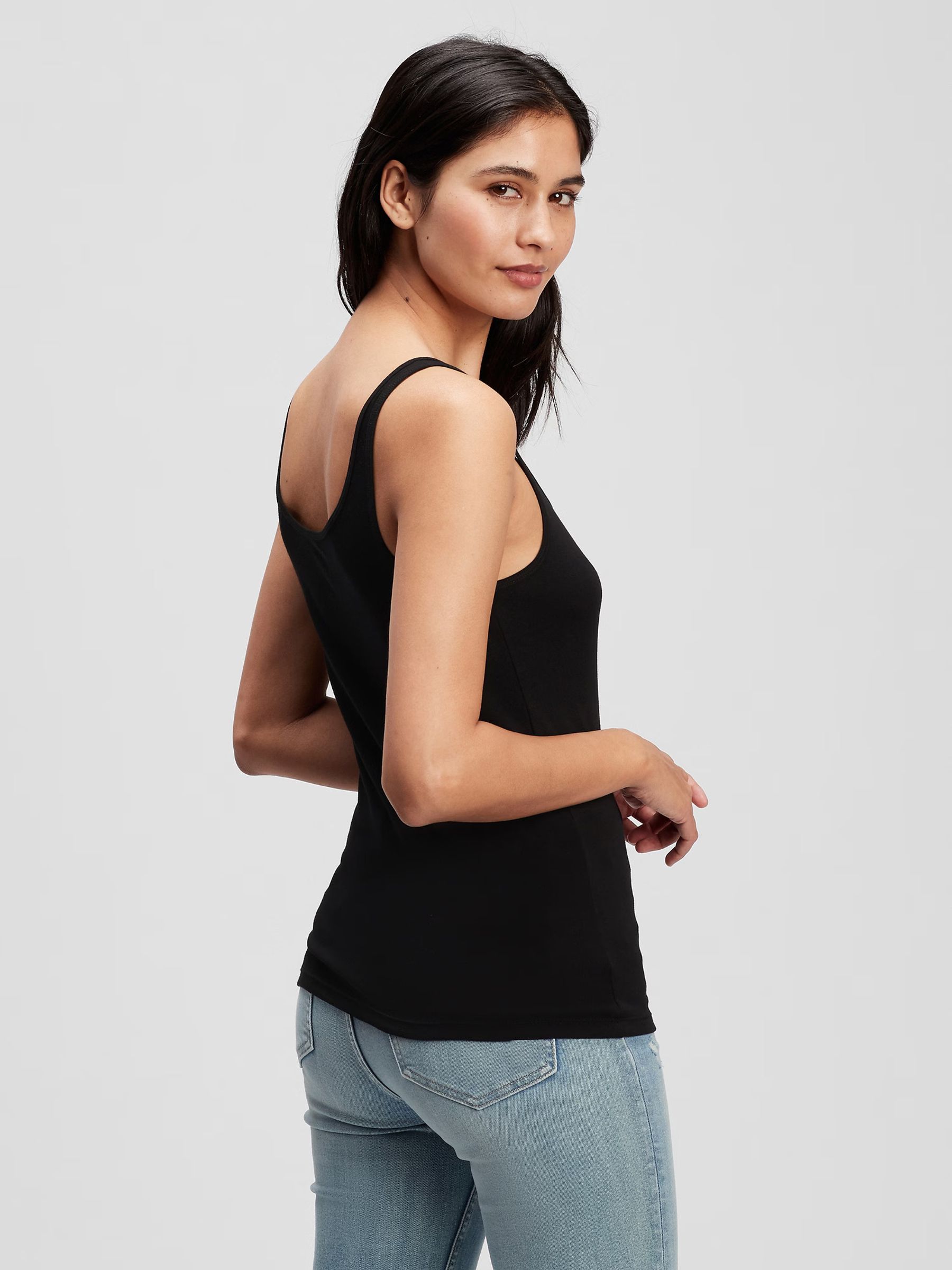 Black Favourite Vest Top - Image 2 of 3