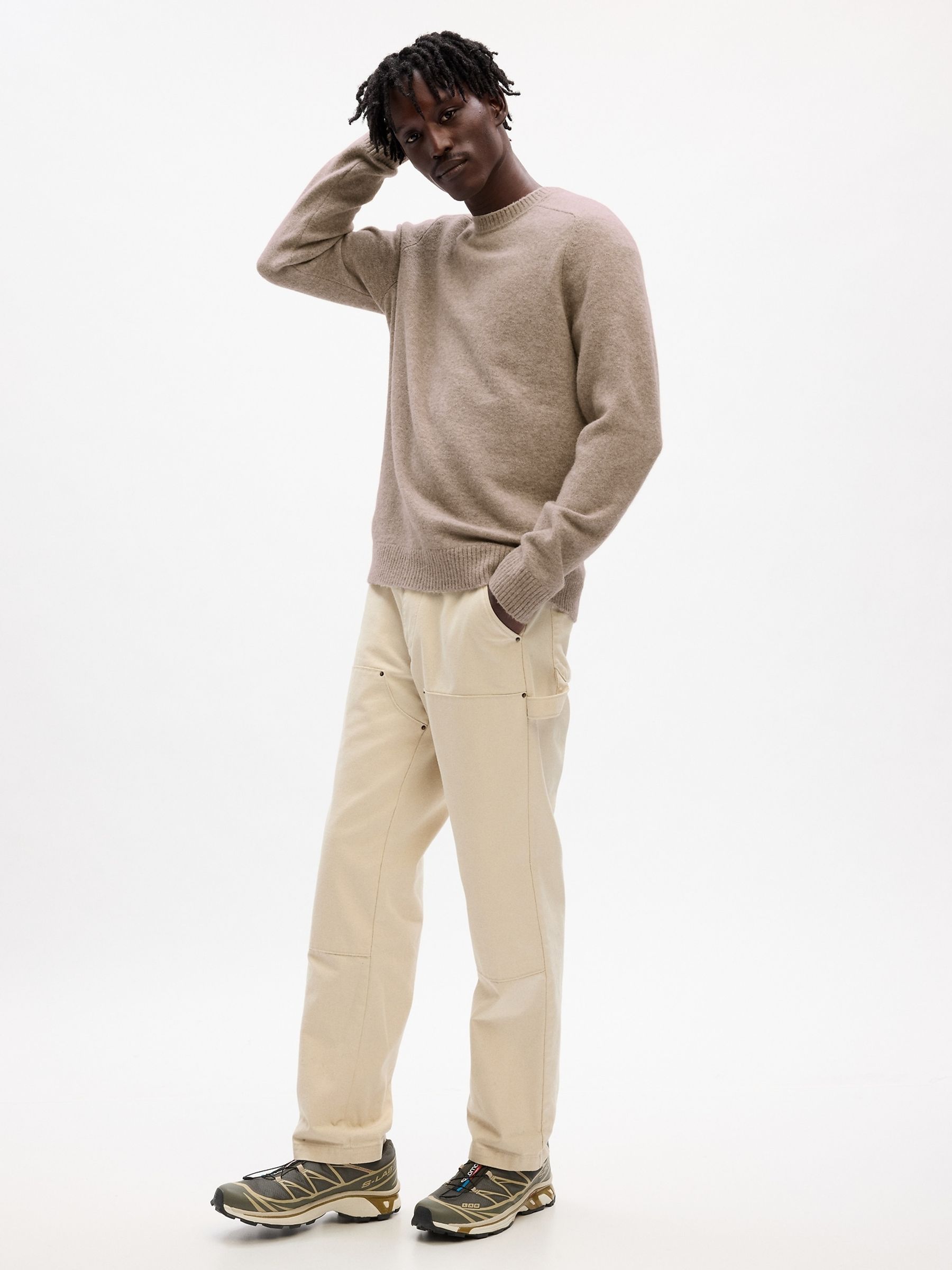 Beige Crewneck Jumper - Image 1 of 3