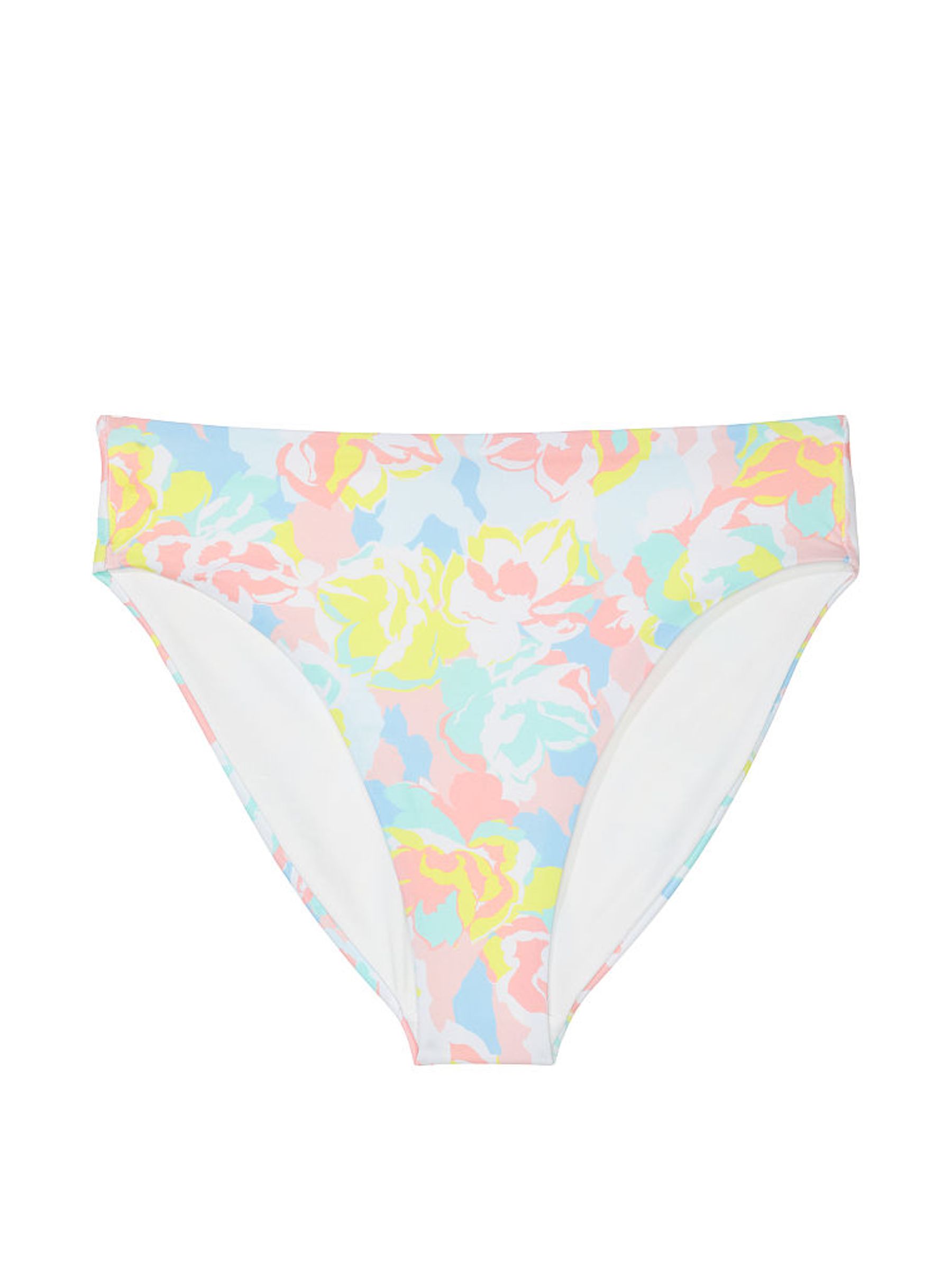 Camo Floral Blue High Waisted Bikini Bottom - Image 4 of 4