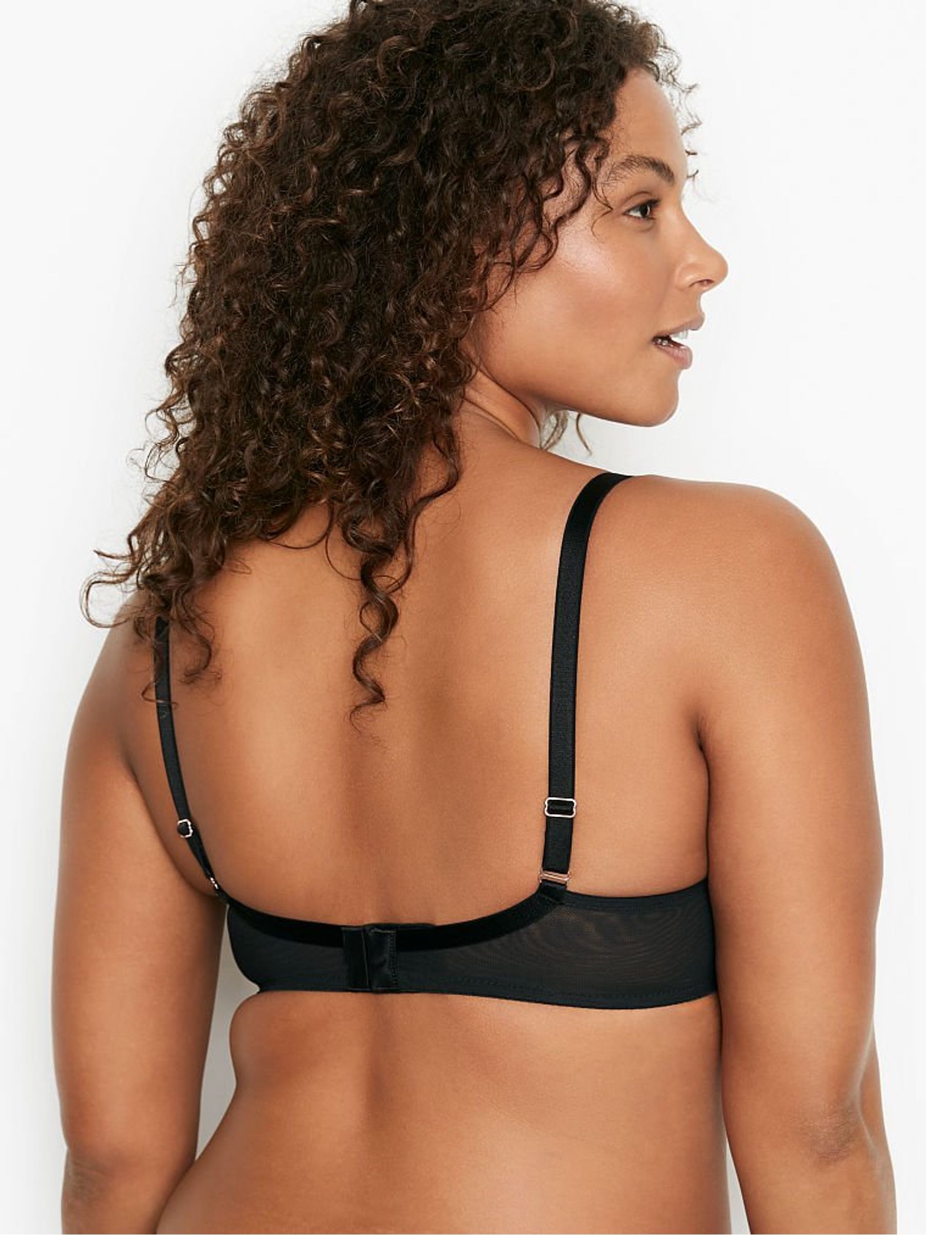 Black Lace Full Cup Unlined Bra - Image 2 of 4