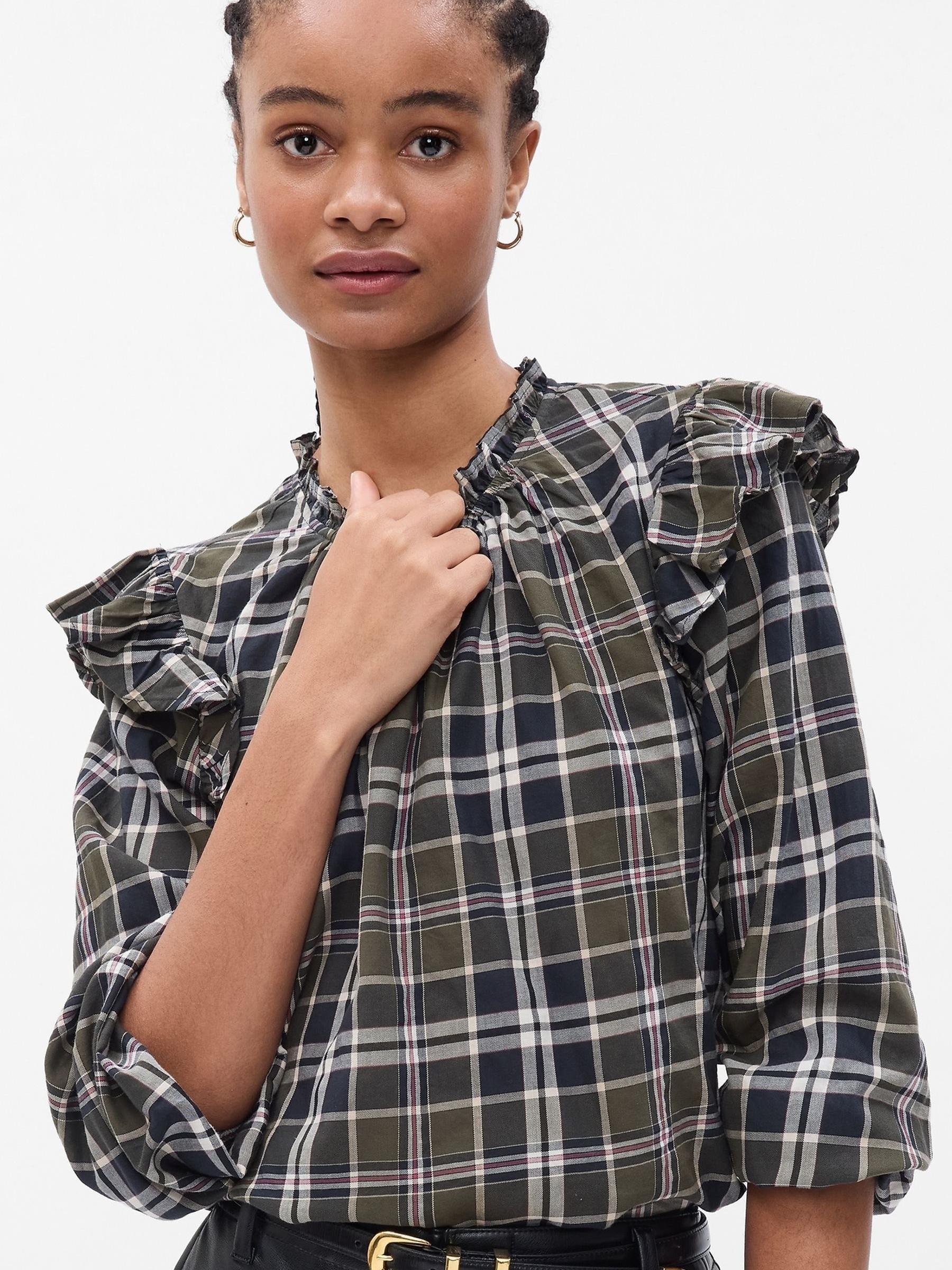 Green Ruffle Shirt - Image 1 of 1