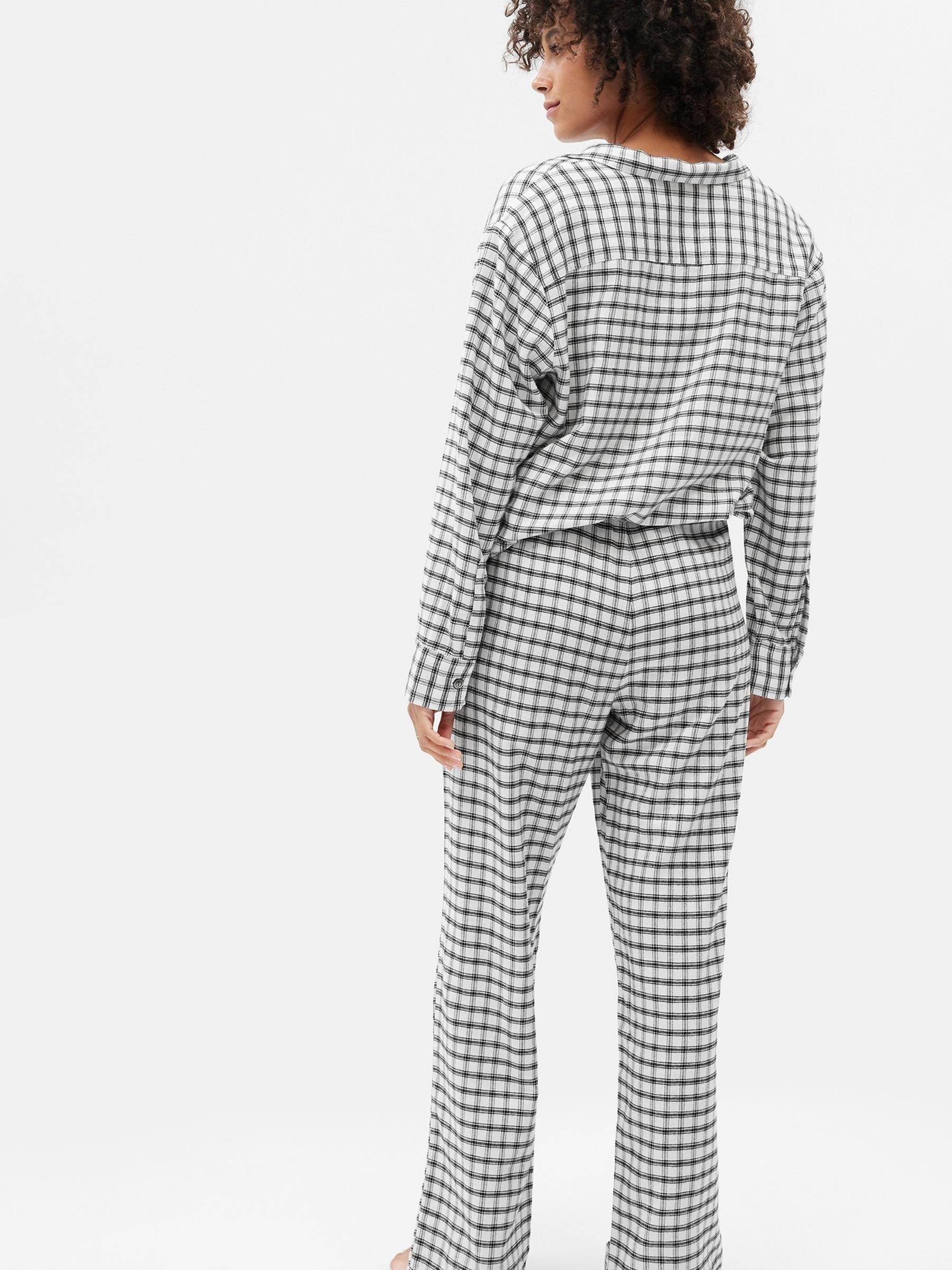 Black & White Flannel Print Pyjama Bottoms - Image 2 of 2