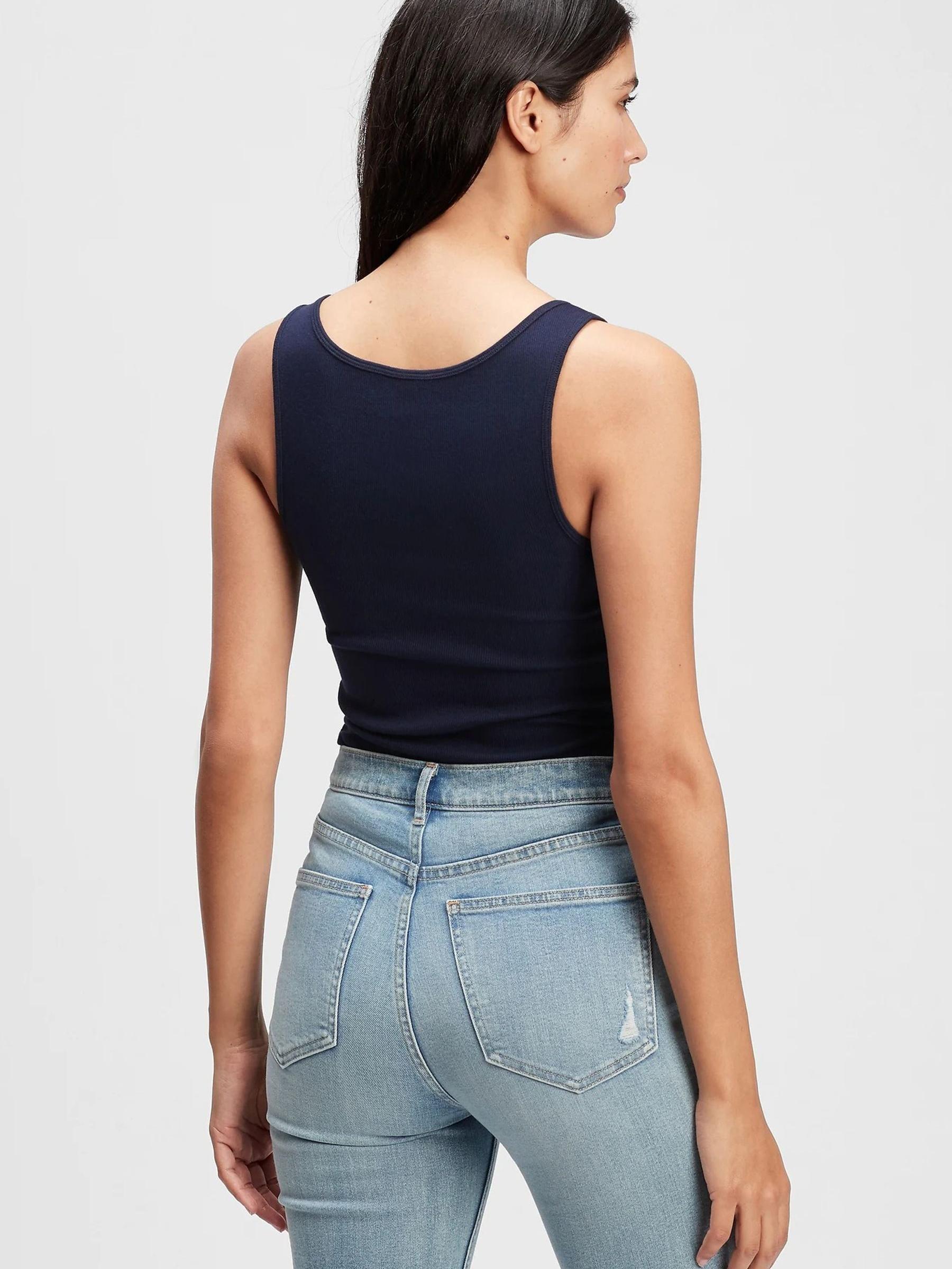 Blue Ribbed Vest - Image 2 of 4