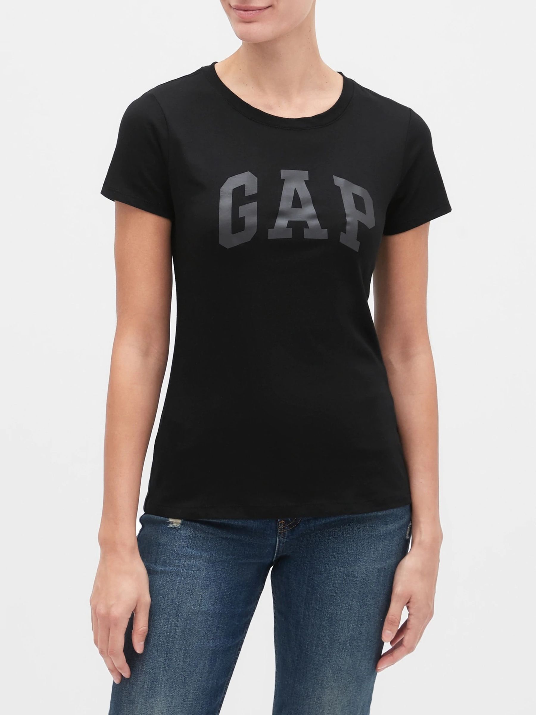 Black Logo Short Sleeve Crew Neck T-Shirt - Image 3 of 4