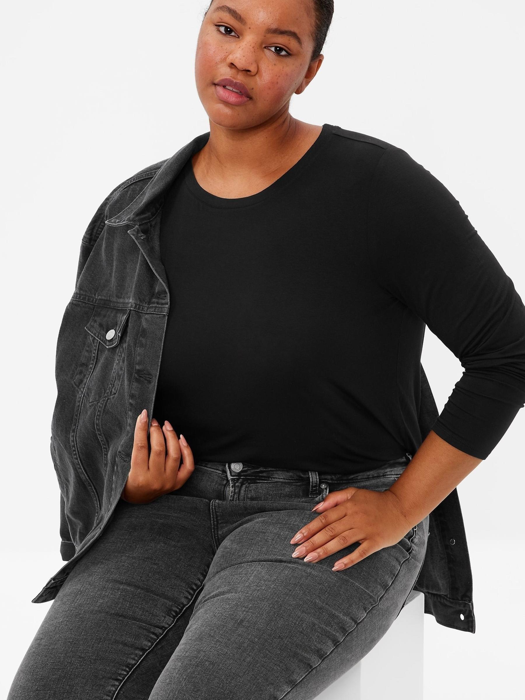 Black Luxe Short Sleeve Crew Neck T-Shirt - Image 2 of 5