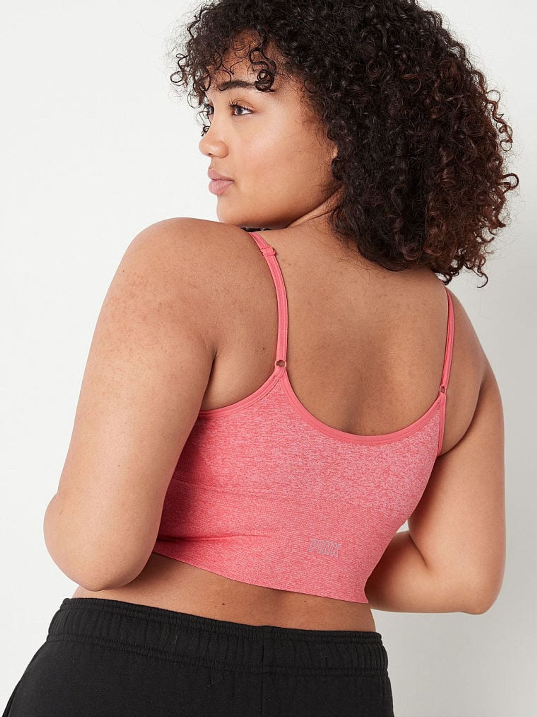 HOUSE PARTY MARL Seamless Lightly Lined Sports Bra - Image 2 of 4