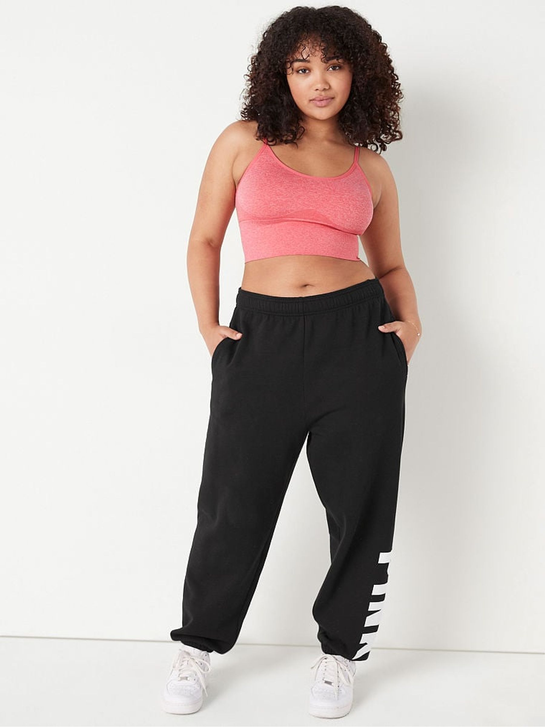 HOUSE PARTY MARL Seamless Lightly Lined Sports Bra - Image 3 of 4