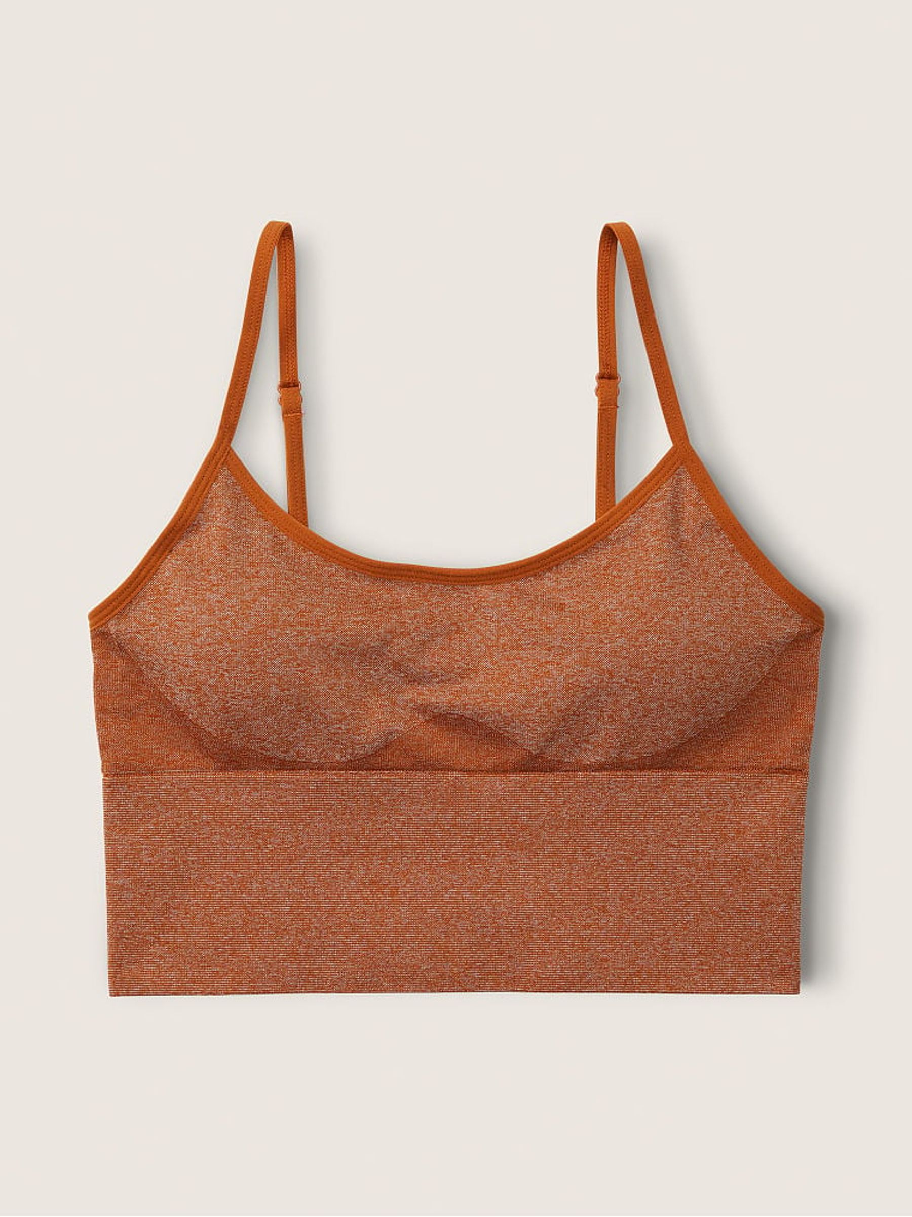 Cinnamon Spice Brown Seamless Lightly Lined Bra - Image 4 of 4