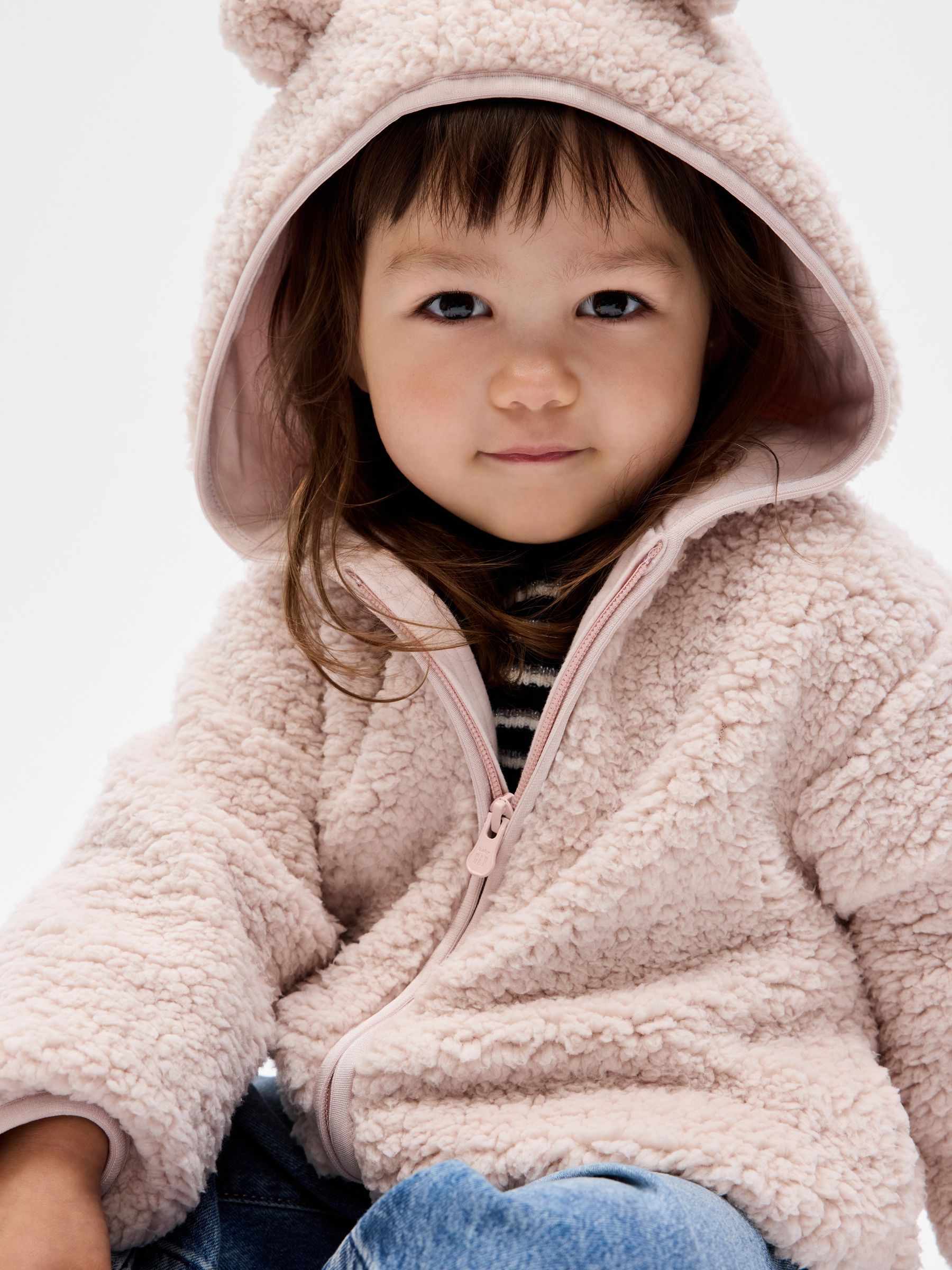 Cream Sherpa Bear Jacket - Image 1 of 3
