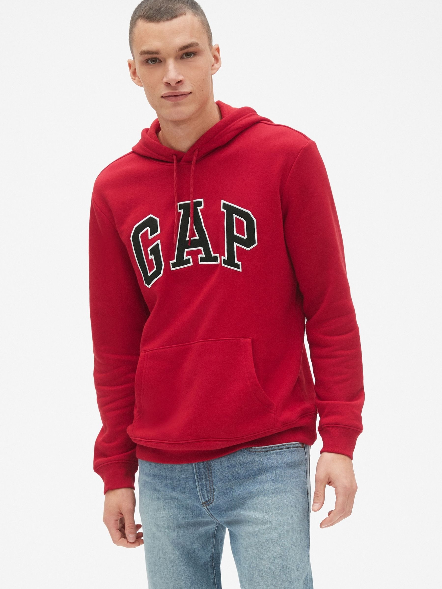 Red Arch Logo Hoodie - Image 1 of 2