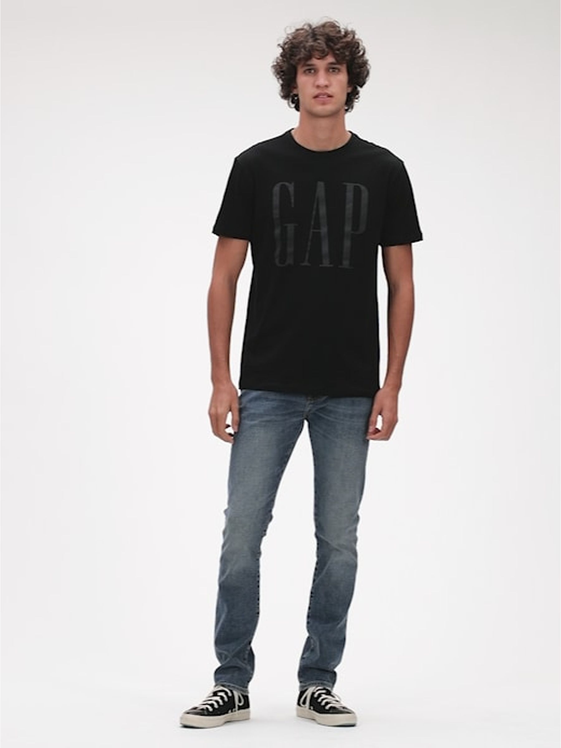 Black Logo Short Sleeve Crew Neck T-Shirt - Image 3 of 6