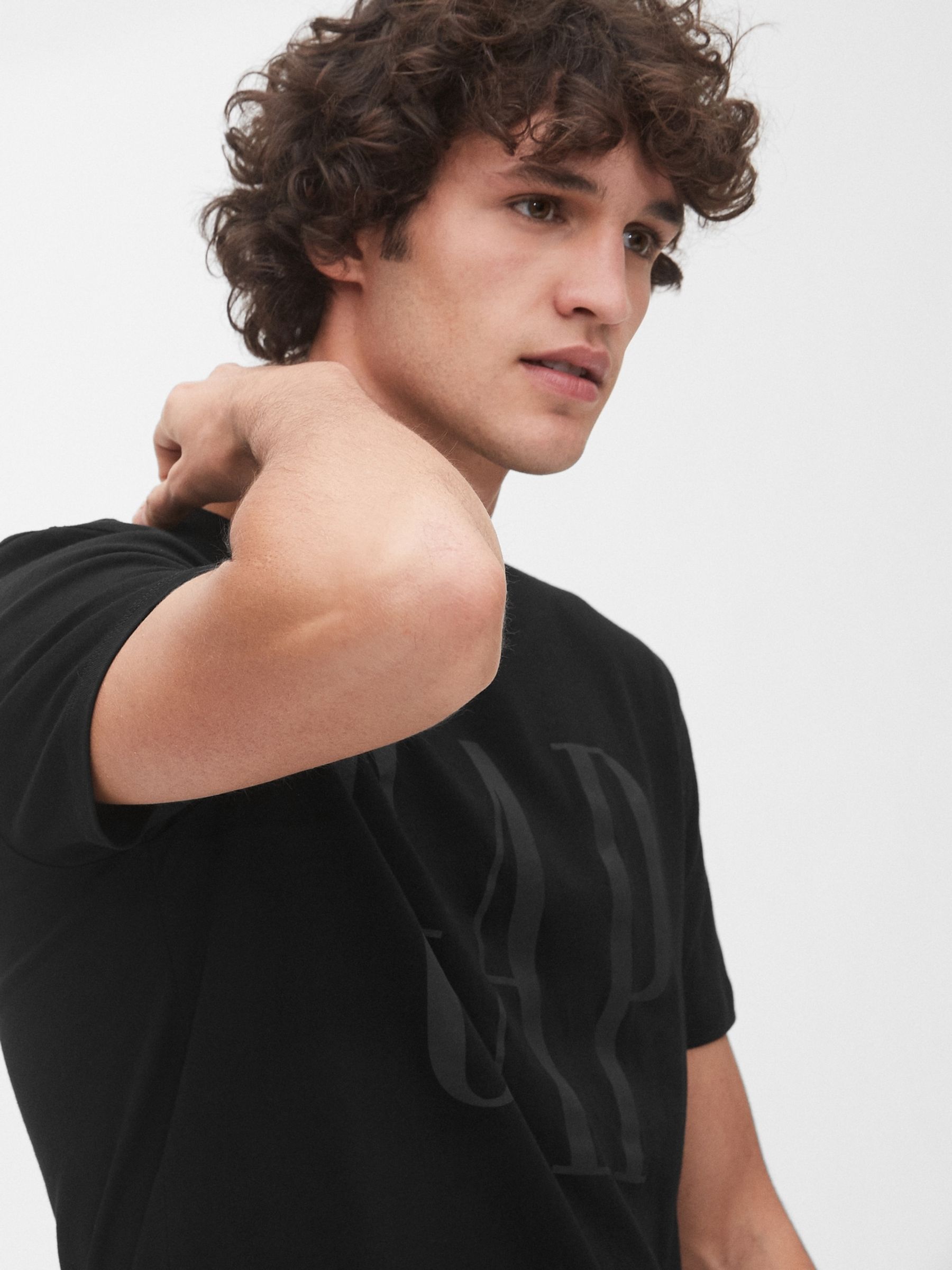 Black Logo Short Sleeve Crew Neck T-Shirt - Image 5 of 6
