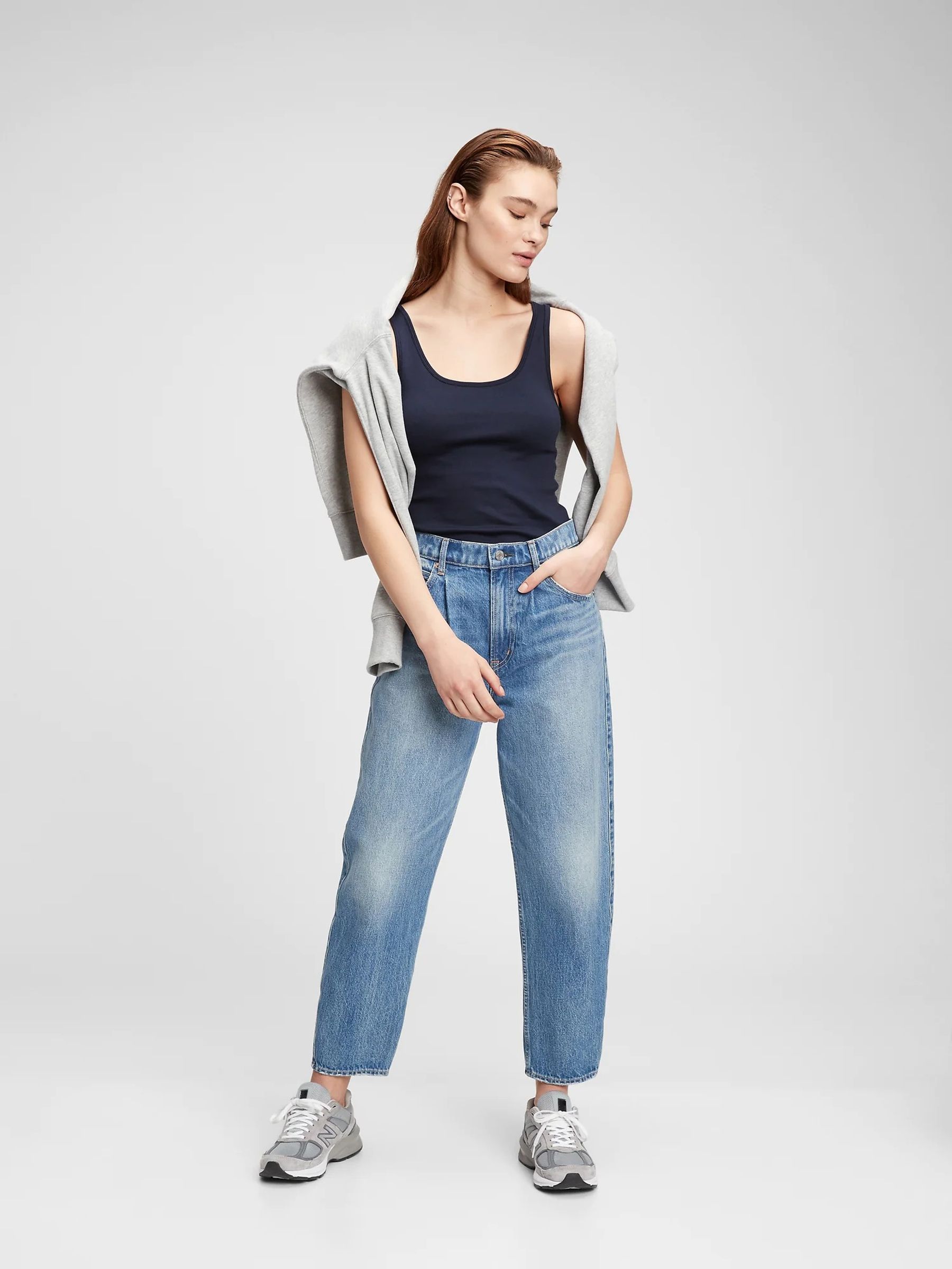 Navy Blue Modern Vest - Image 3 of 5