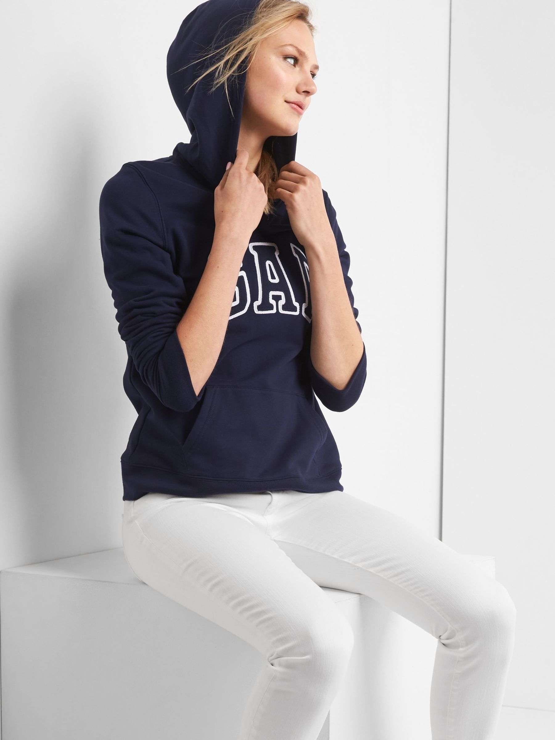 Navy Blue Logo Hoodie - Image 1 of 1