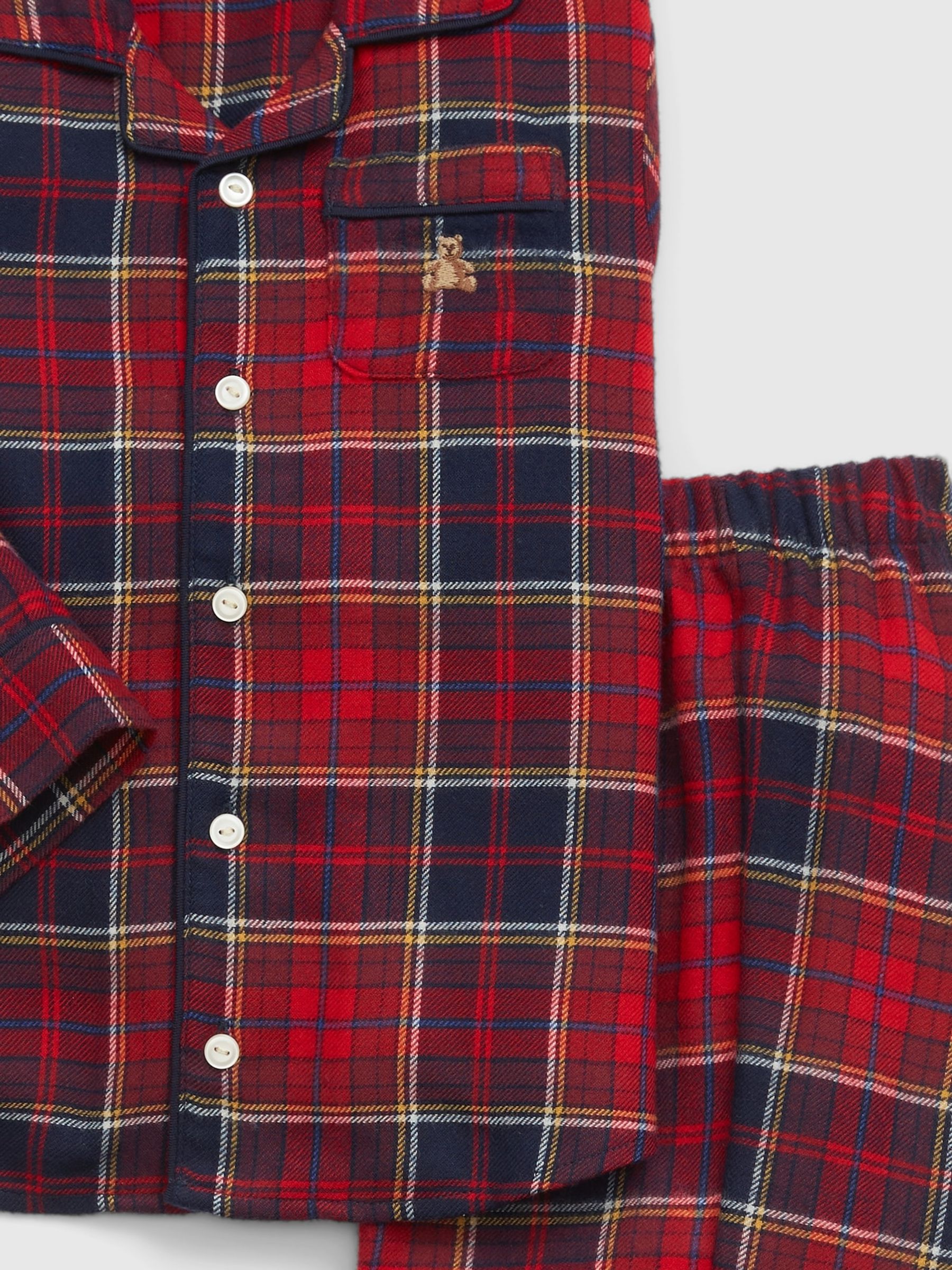 Red Check Family Christmas Toddler Pyjamas - Image 2 of 2