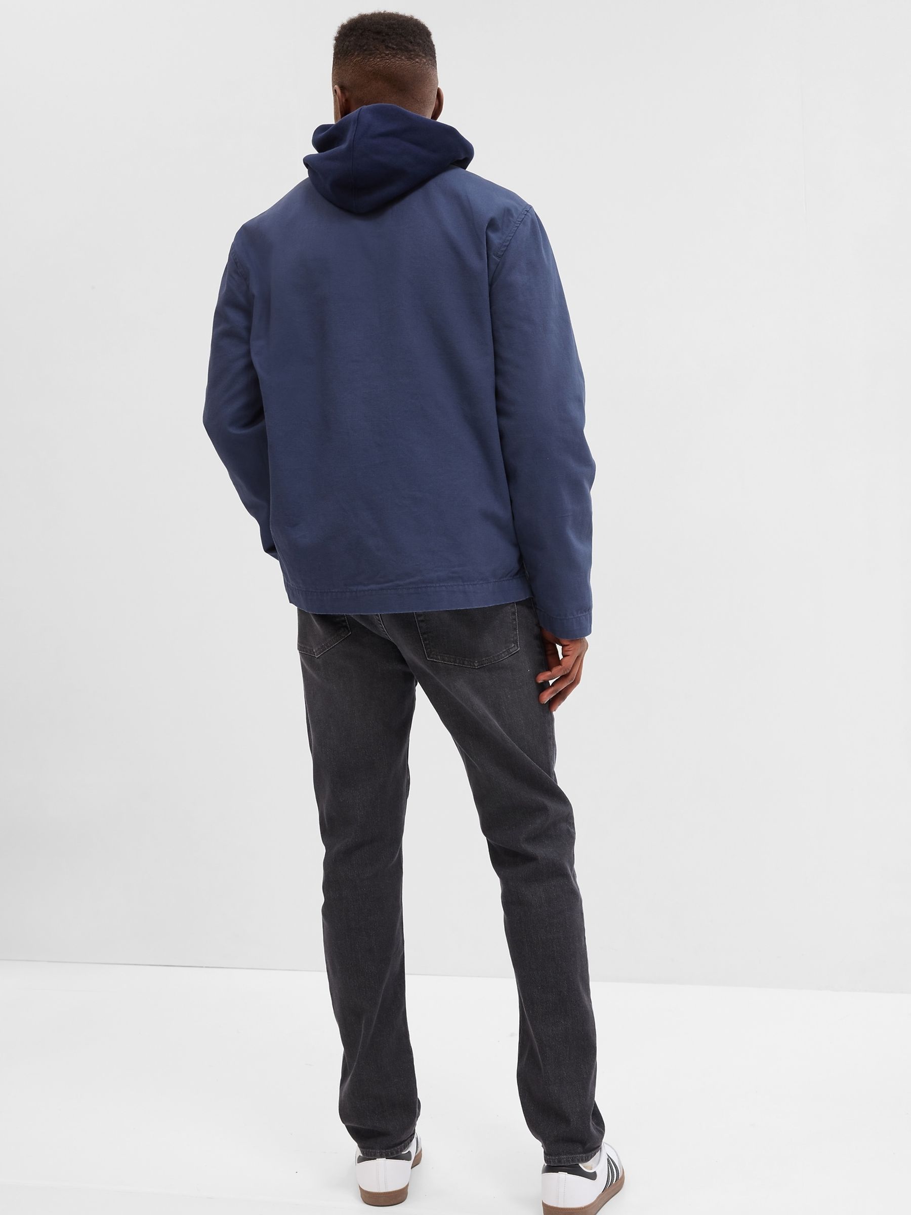 Navy Blue Utility Jacket - Image 2 of 4