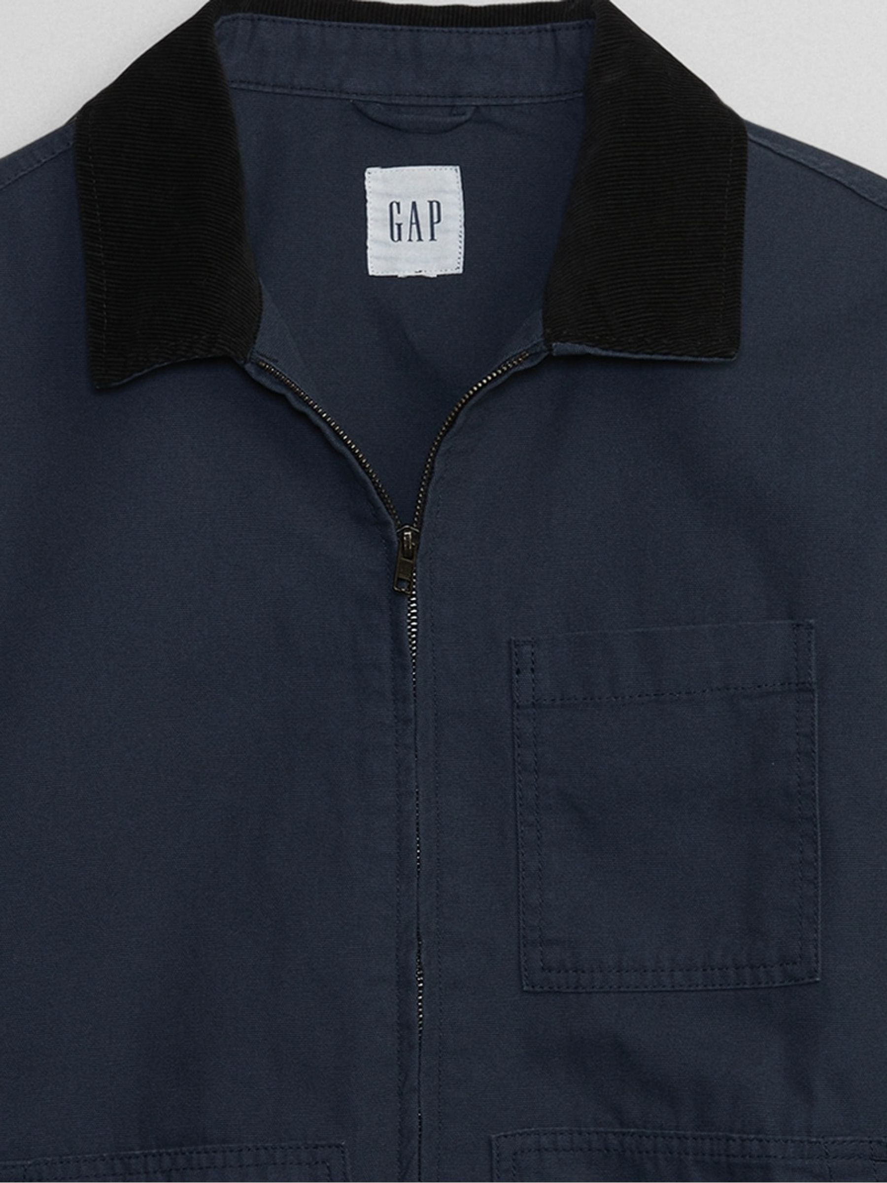 Navy Blue Utility Jacket - Image 4 of 4