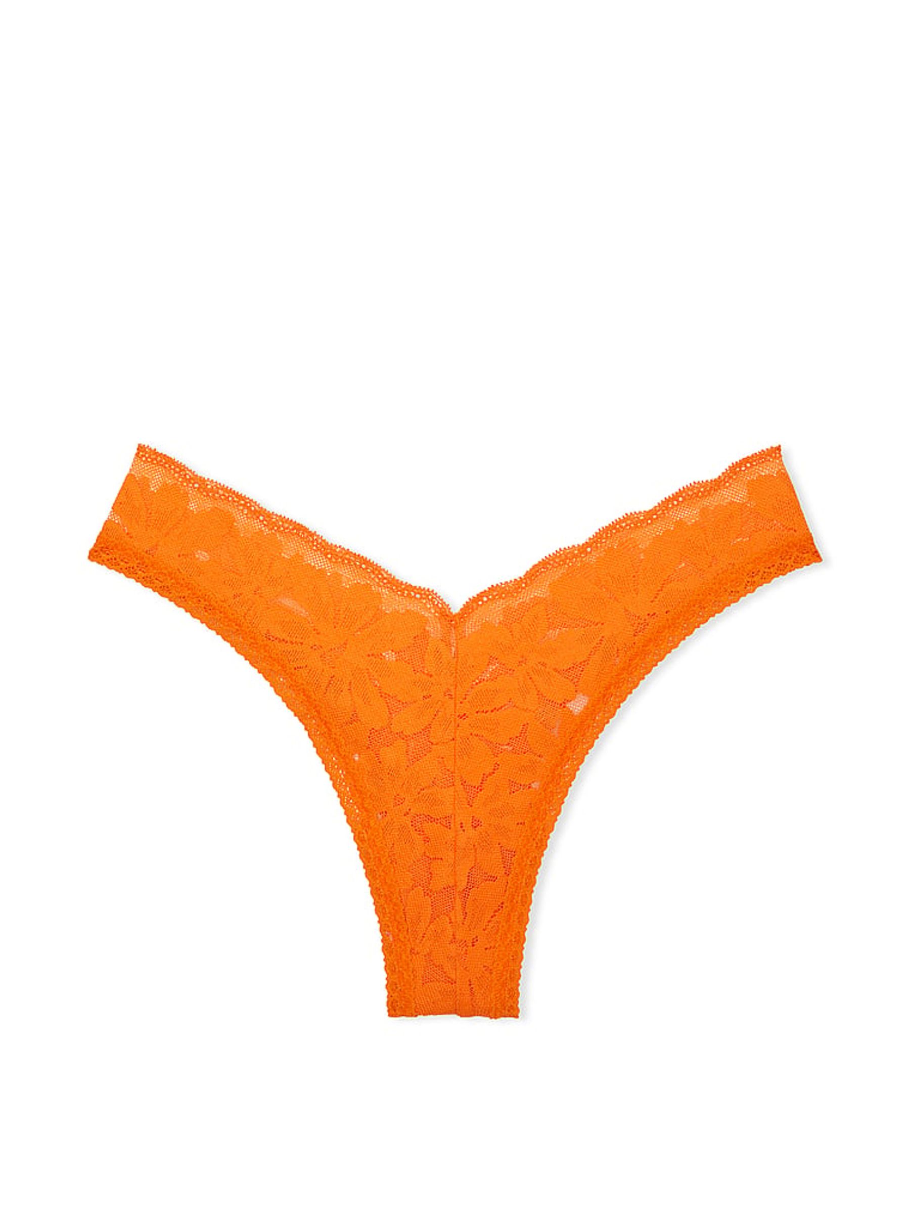 Tiger Orange Lace Brazilian Knickers - Image 3 of 3