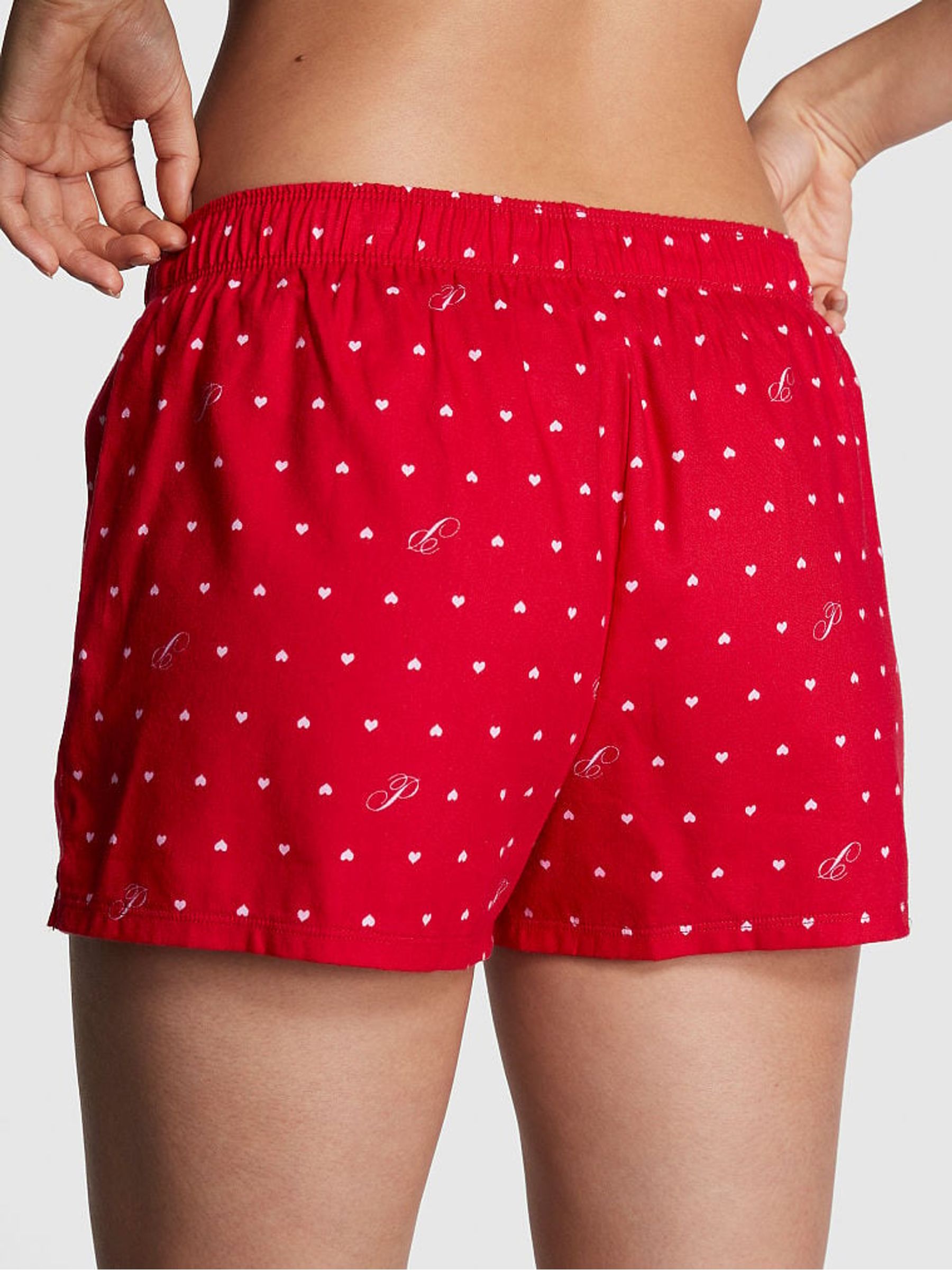 Red Pepper Dots Flannel Pyjama Shorts - Image 2 of 3