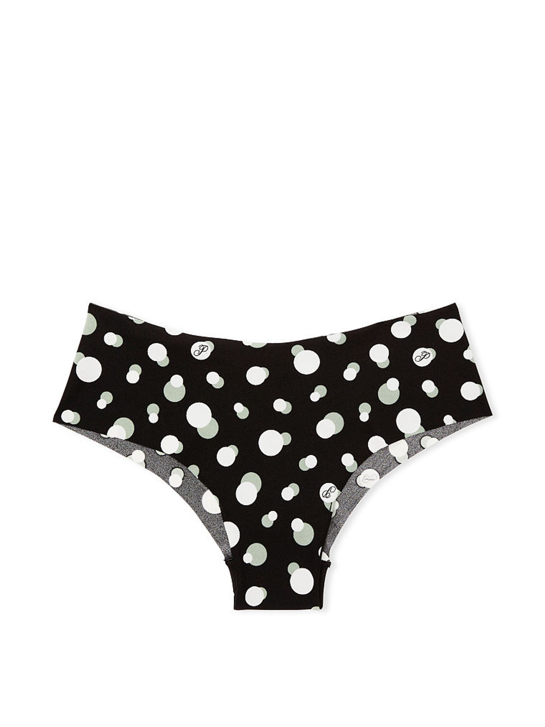 Pure Black Dot Print No Show Cheeky Knickers - Image 3 of 3