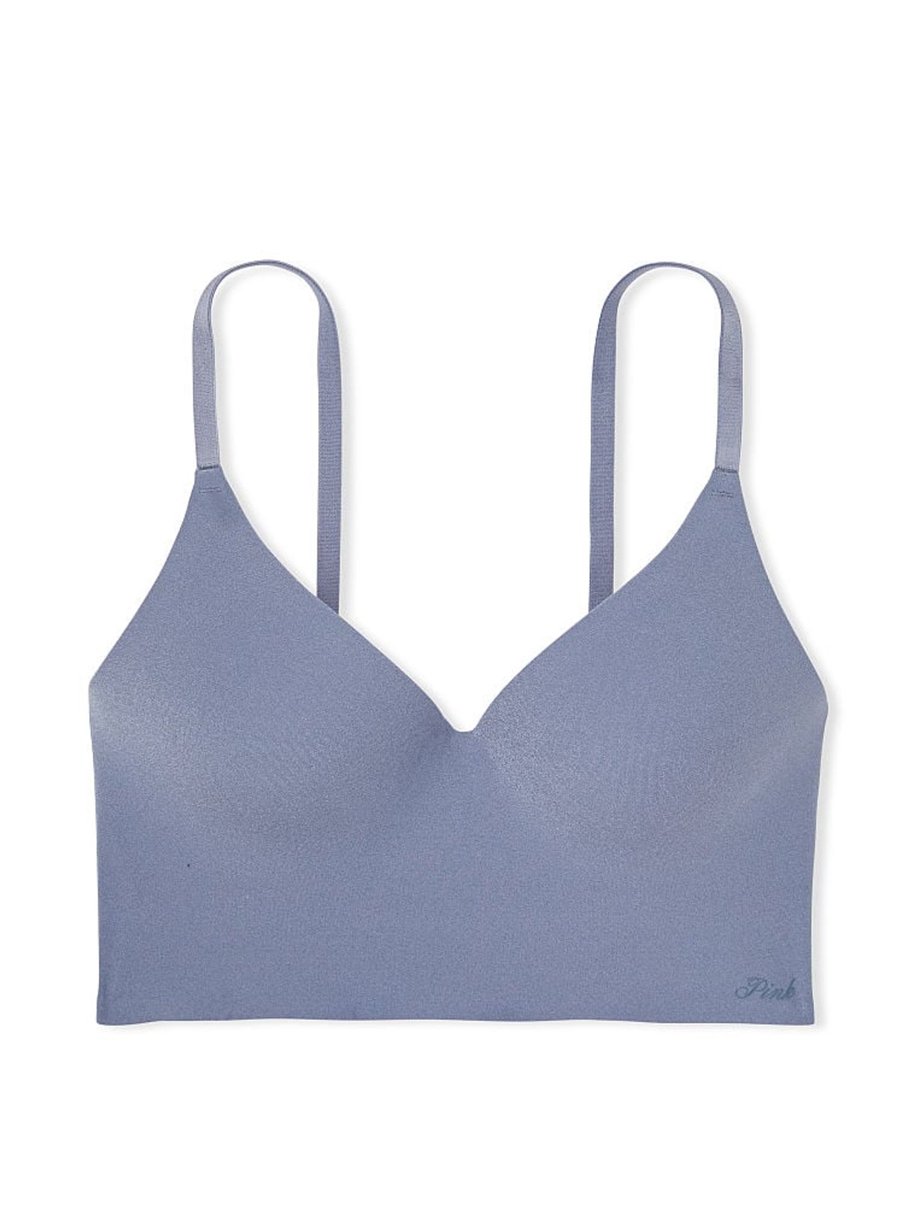 Dusty Iris Blue Non Wired Push Up Lounge Bralette - Image 4 of 4