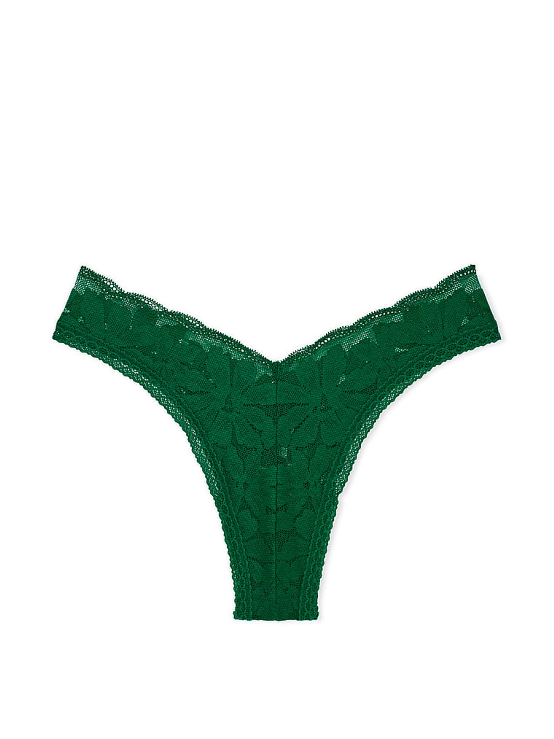 Garnet Green Lace Brazilian Knickers - Image 3 of 3