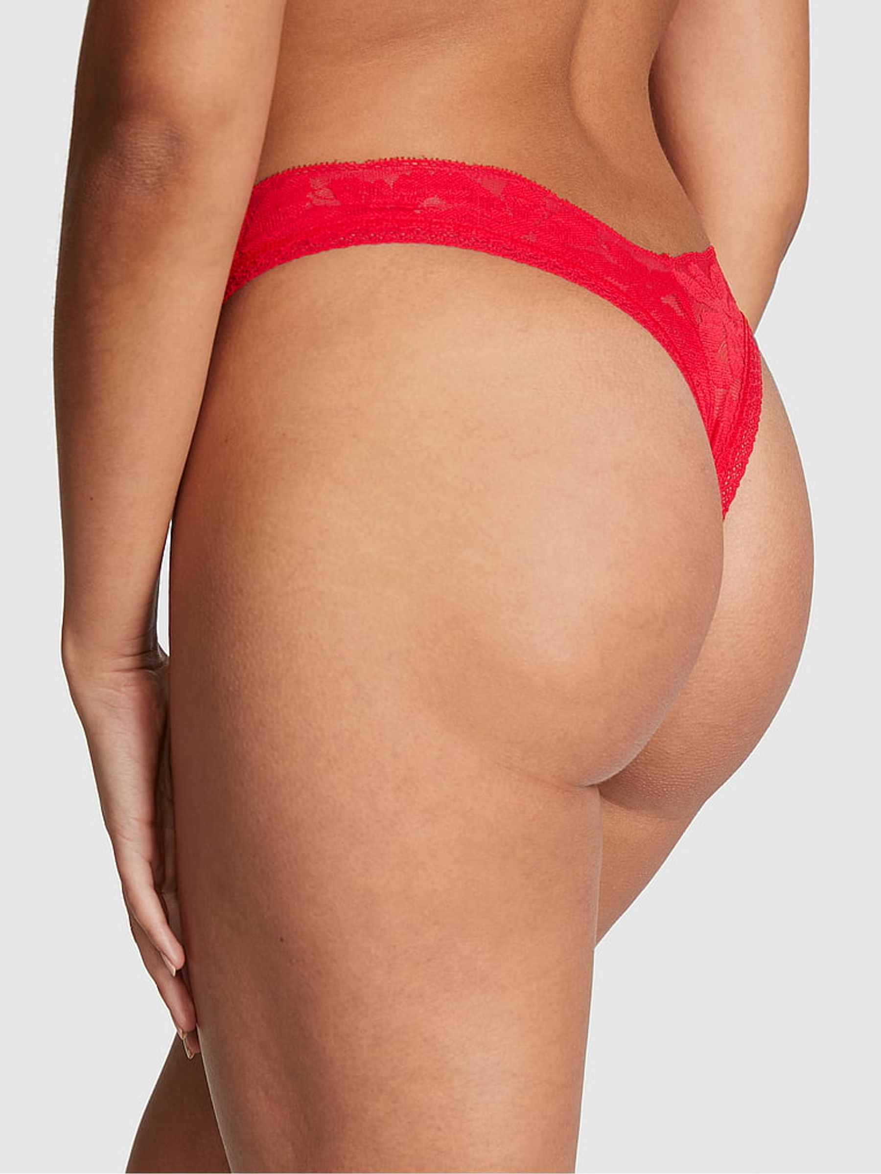 Red Pepper Lace Brazilian Knickers - Image 2 of 3