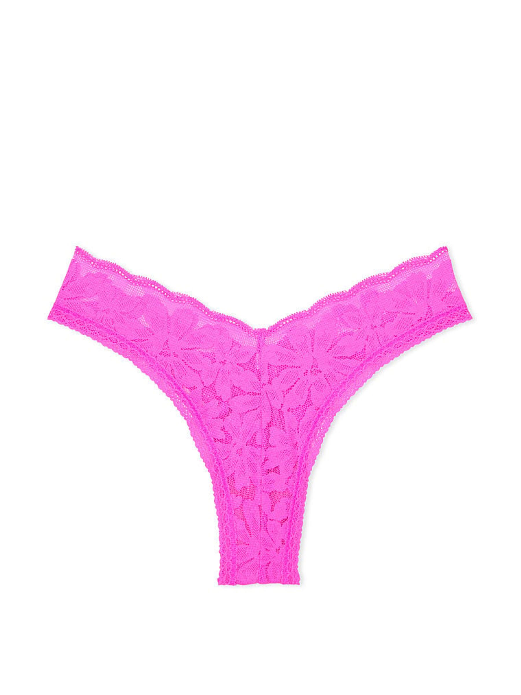 Pink Berry Lace Brazilian Knickers - Image 3 of 3