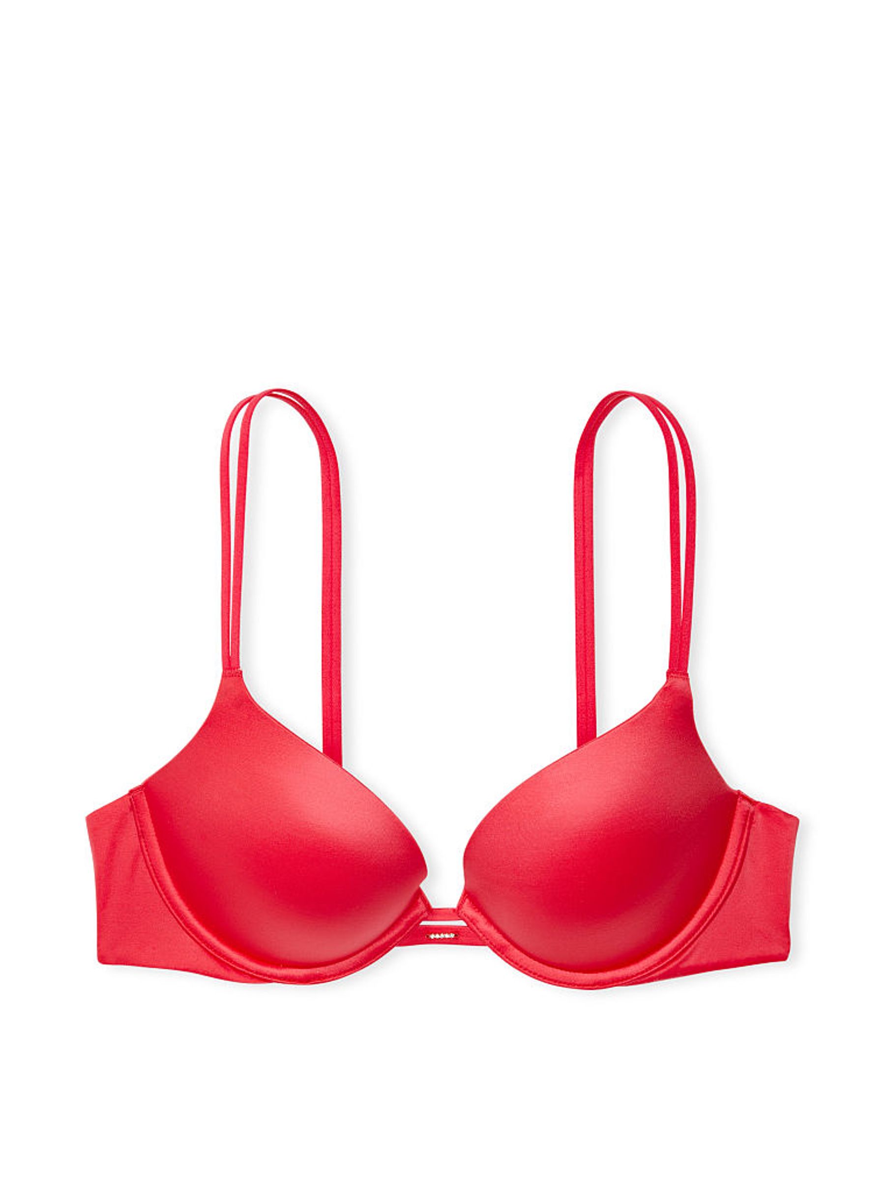 Wild Strawberry Red Smooth Plunge Push Up Bra - Image 4 of 4