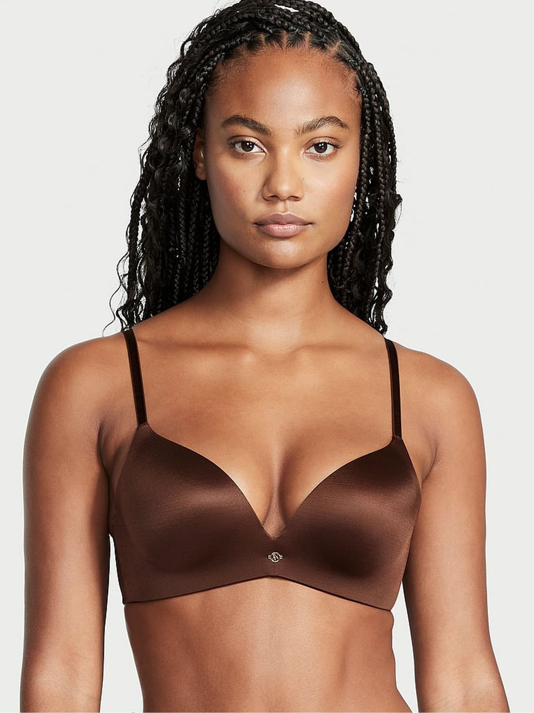Dark Brown So Obsessed Non Wired Push Up Bra - Image 3 of 3