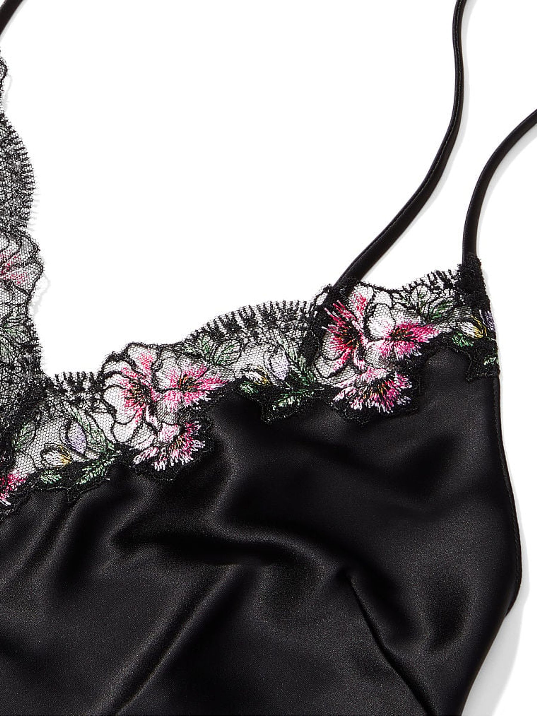 Black LaceTrim Satin Slip - Image 4 of 4