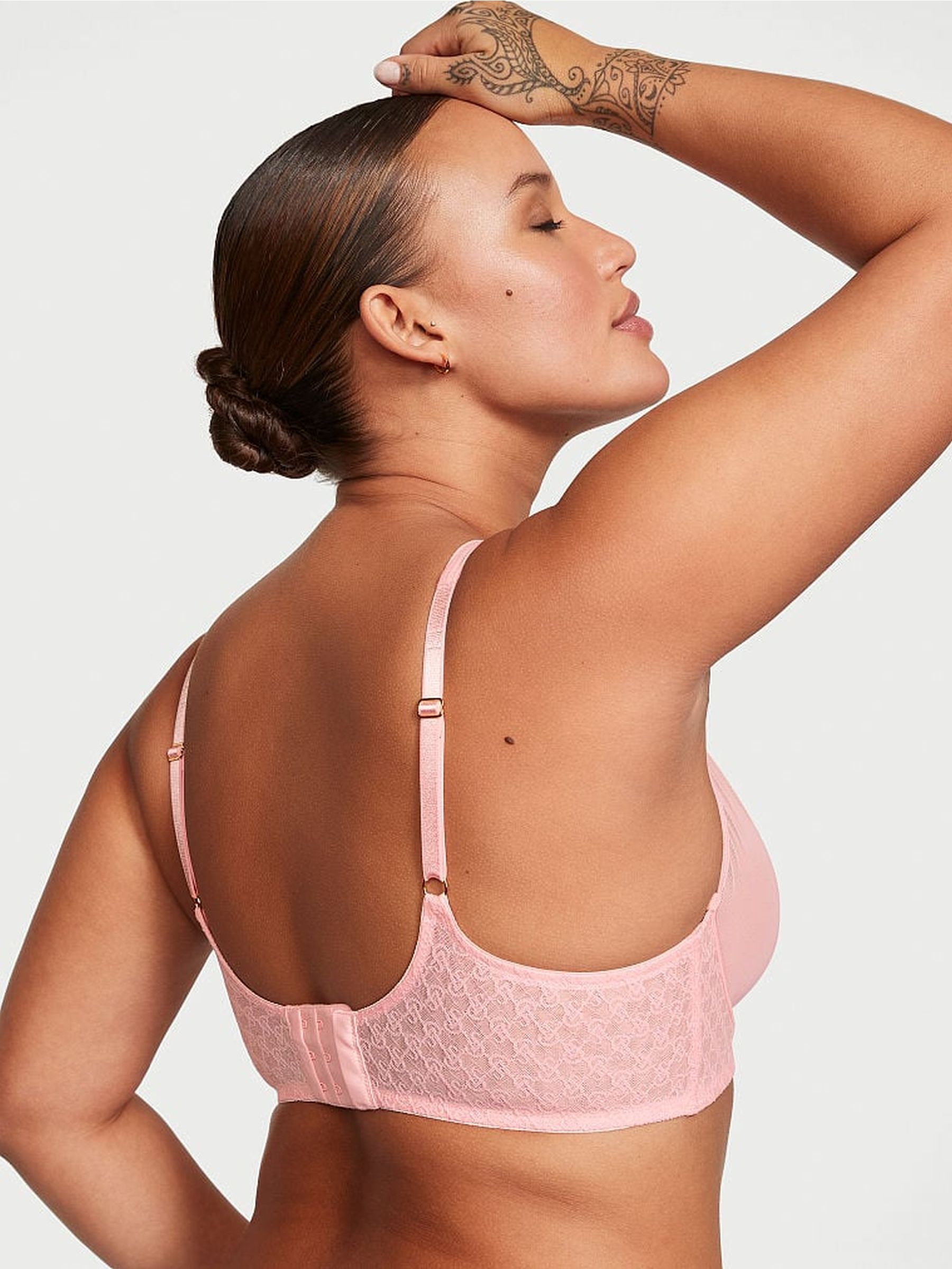 Pretty Blossom Pink Unlined Demi Icon Plunge Bra - Image 1 of 3