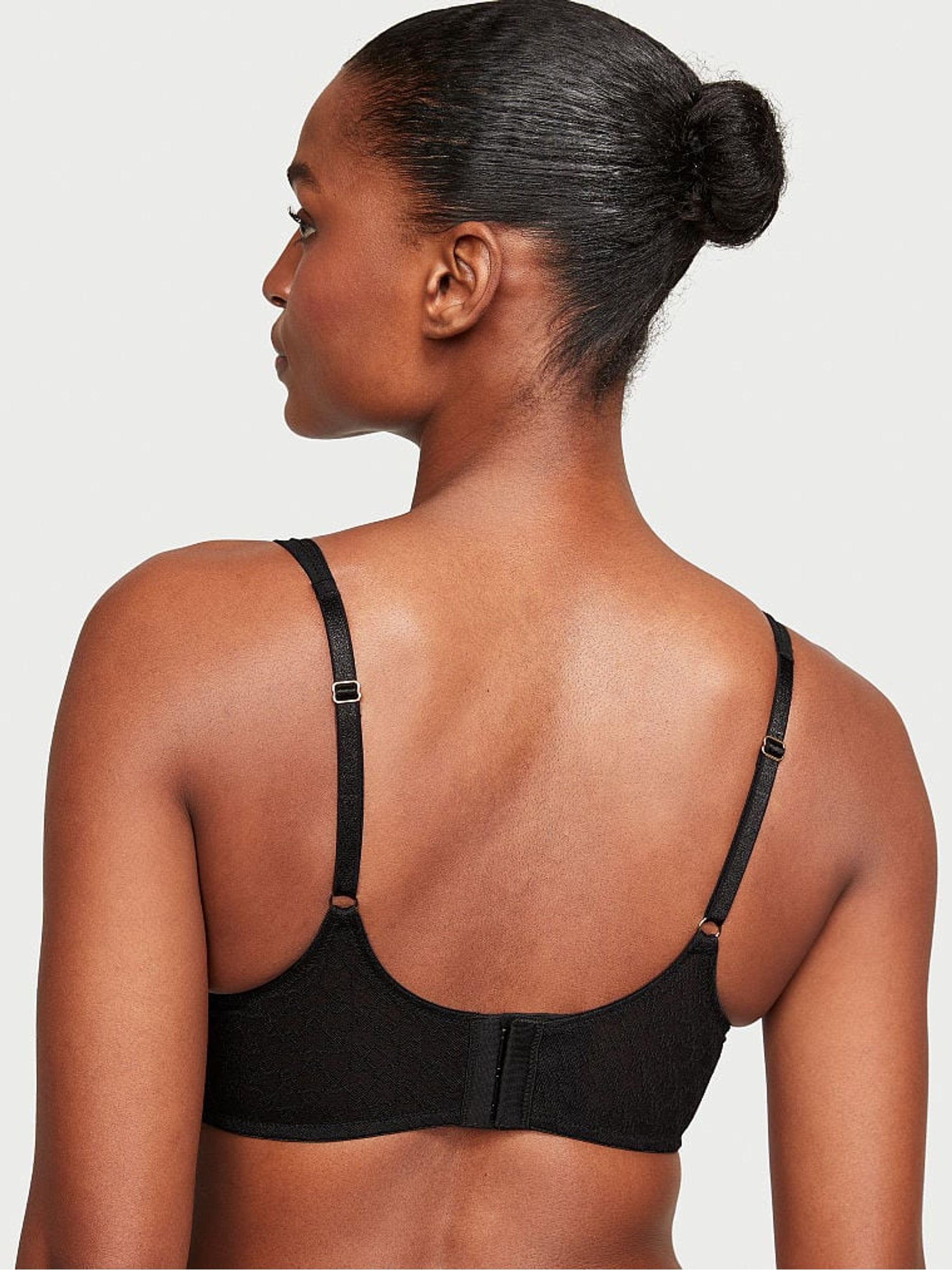 Black Unlined Demi Icon Plunge Bra - Image 2 of 3
