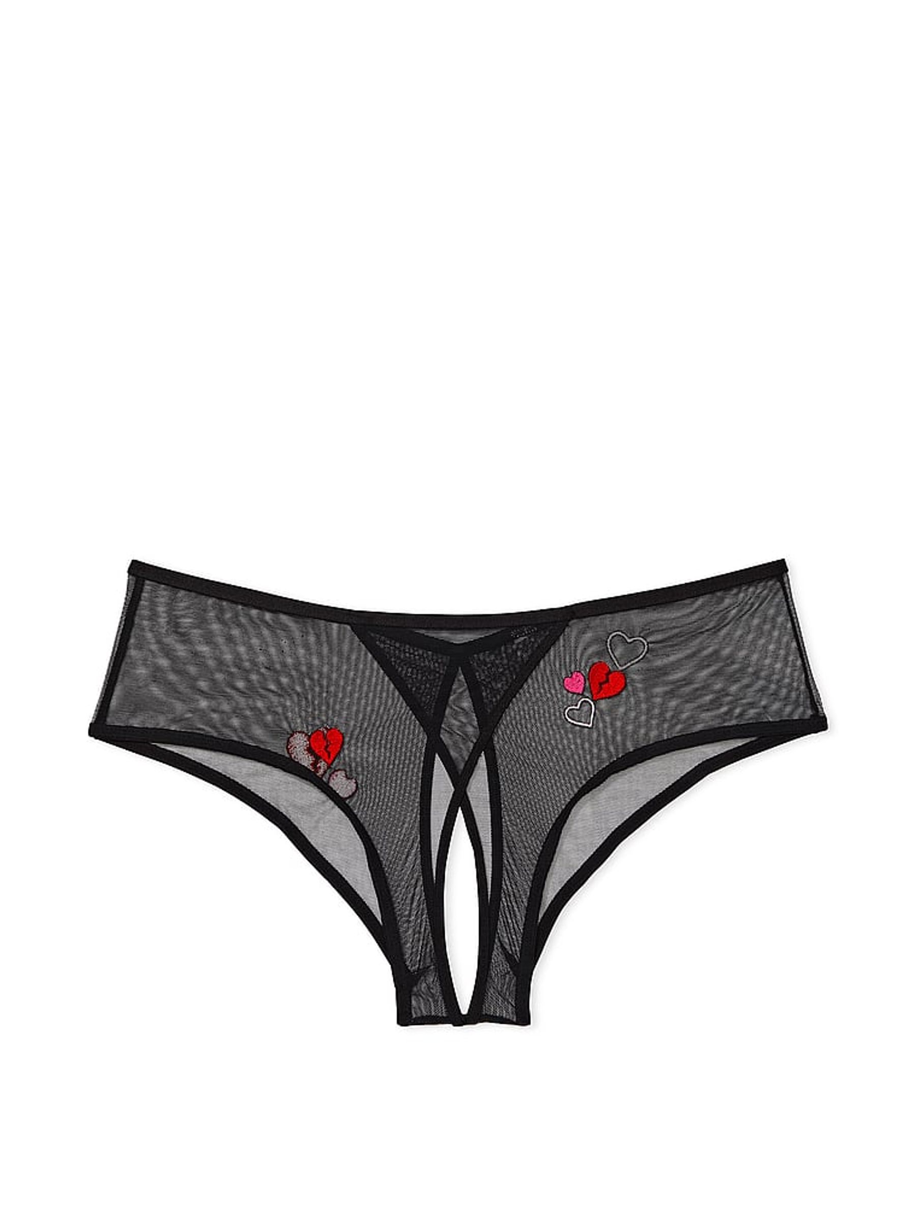 Heart Black Cheeky Knickers - Image 3 of 3