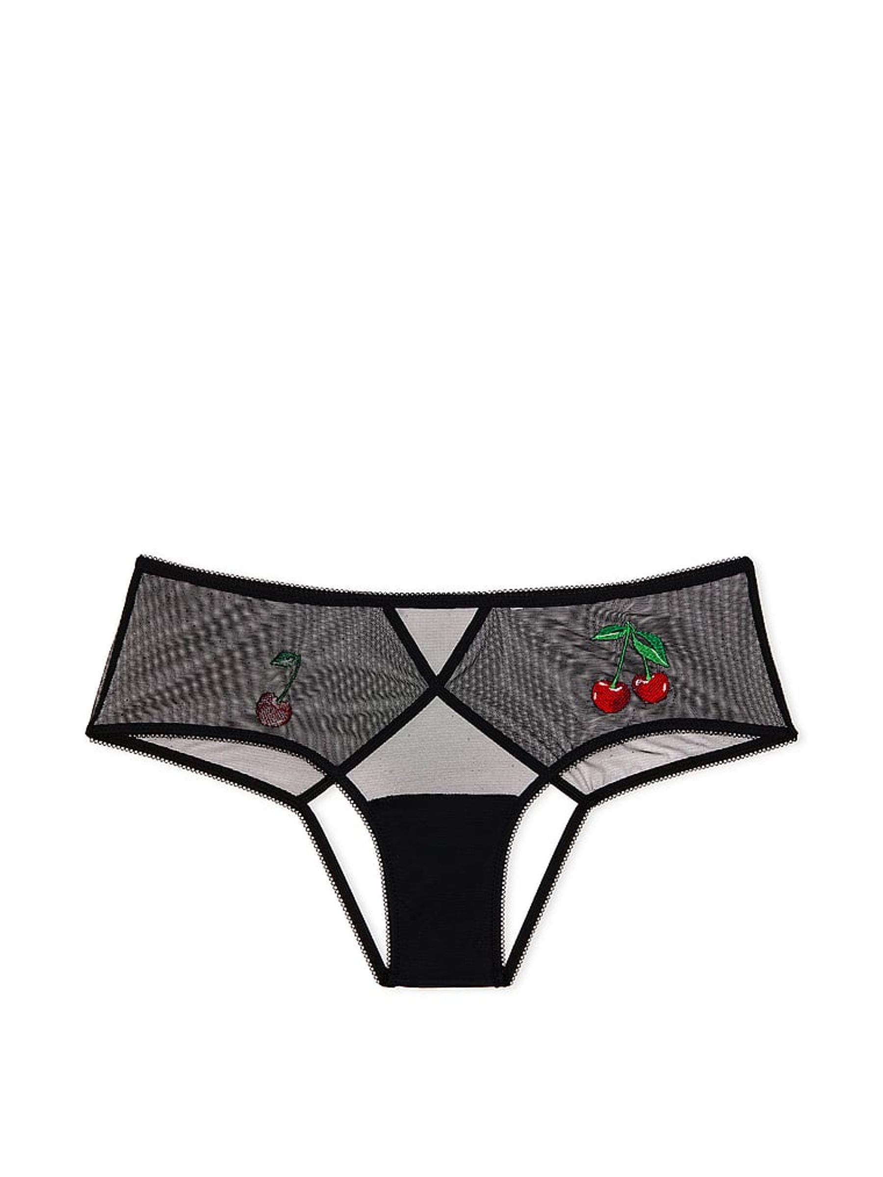 Cherry Black Cheeky Knickers - Image 3 of 3
