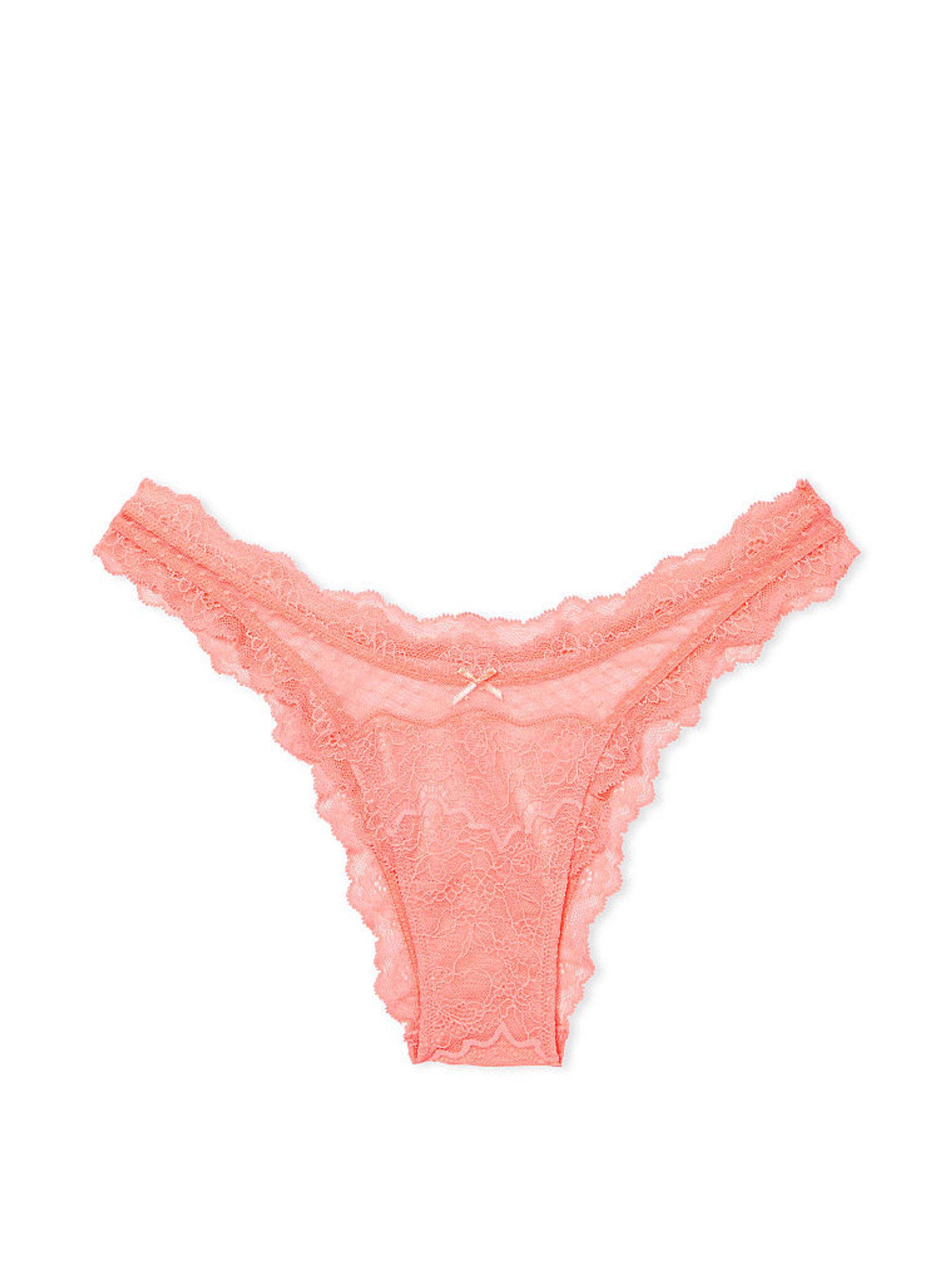 Neon Nectar Orange Brazilian Lace Knickers - Image 3 of 3